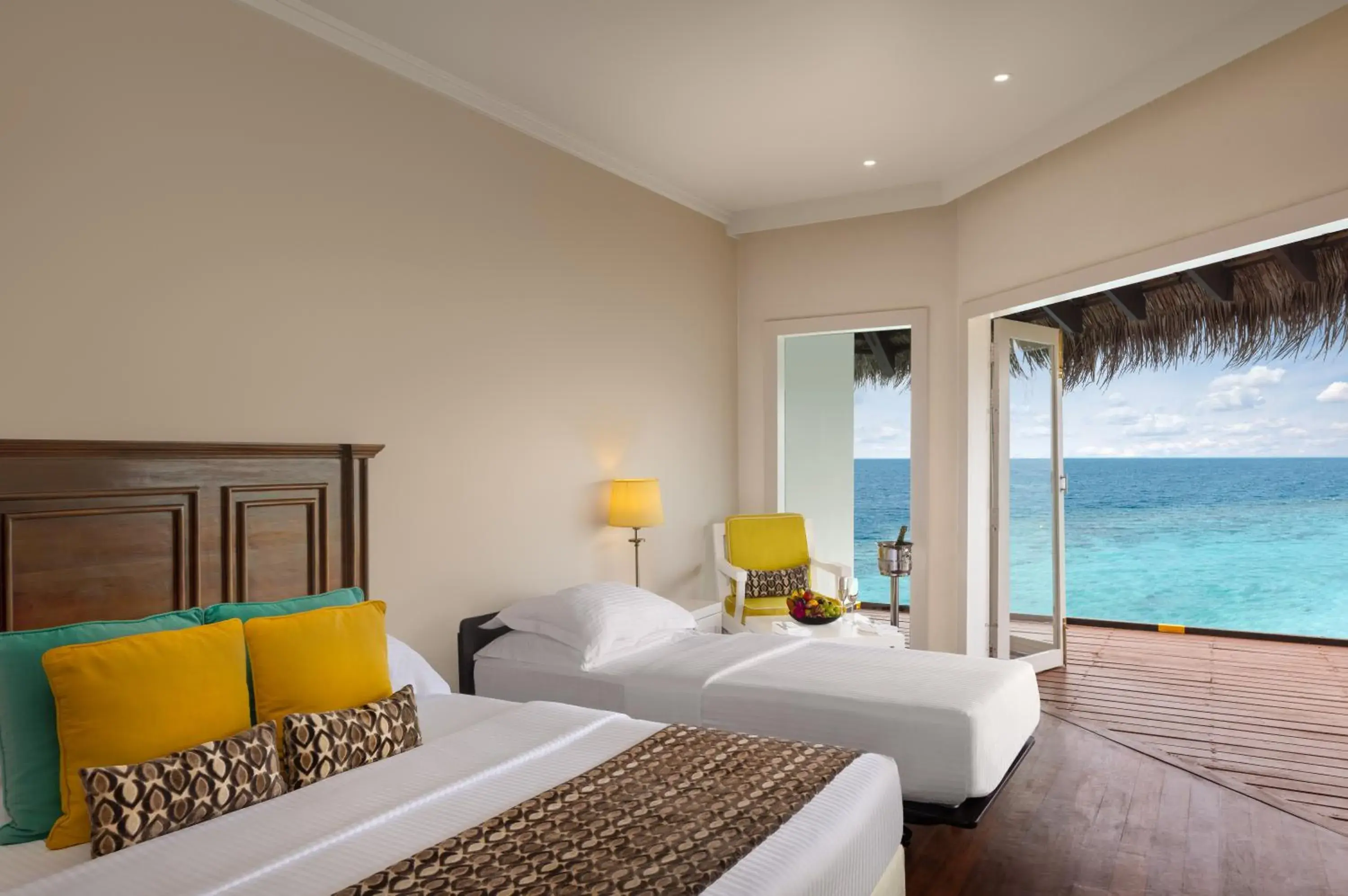 View (from property/room), Bed in Adaaran Club Rannalhi - All Inclusive - 45 Minutes away from Male by Speedboat View (from property/room), Bed in Adaaran Club Rannalhi - All Inclusive - 45 Minutes away from Male by Speedboat