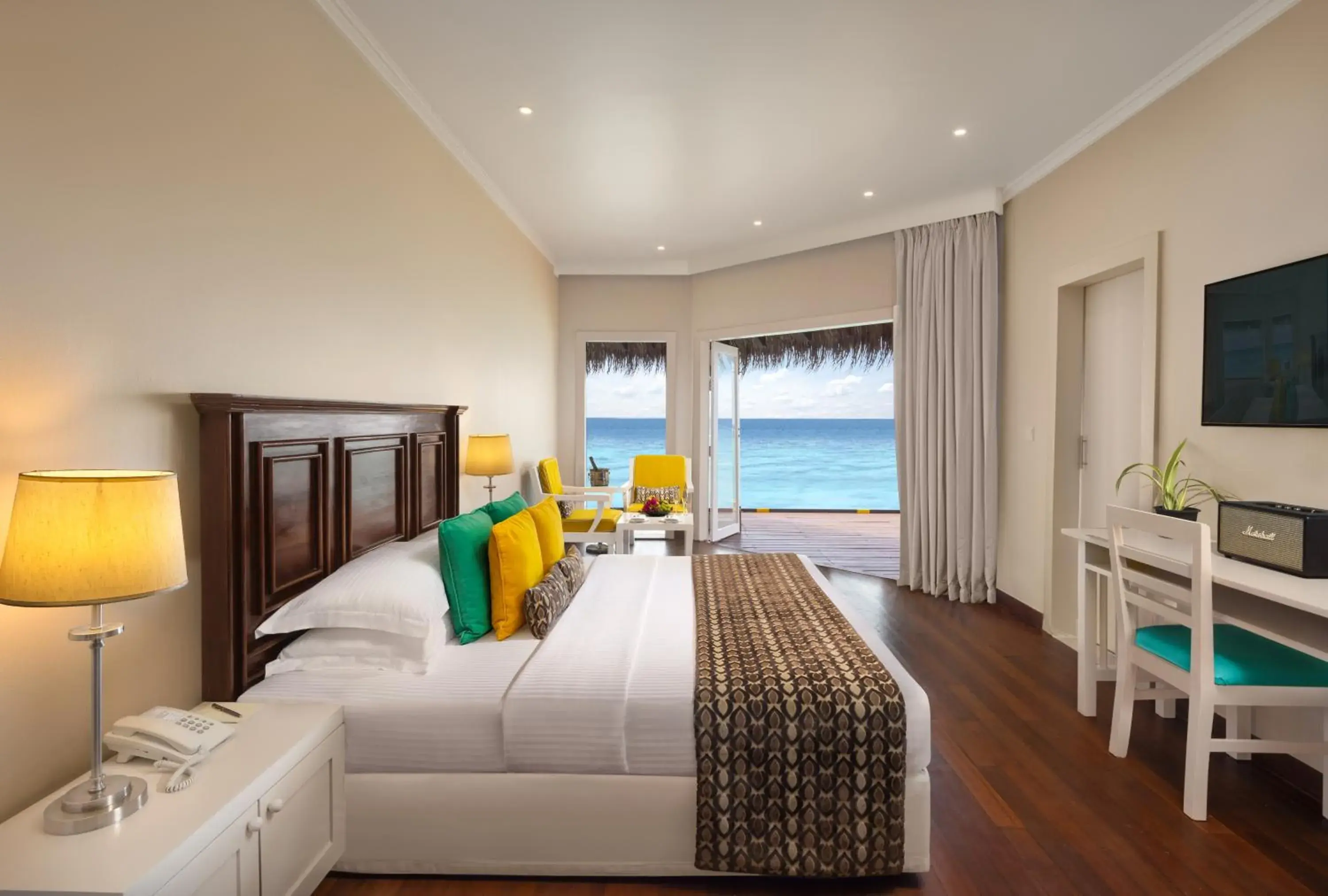 View (from property/room), Bed in Adaaran Club Rannalhi - All Inclusive - 45 Minutes away from Male by Speedboat View (from property/room), Bed in Adaaran Club Rannalhi - All Inclusive - 45 Minutes away from Male by Speedboat