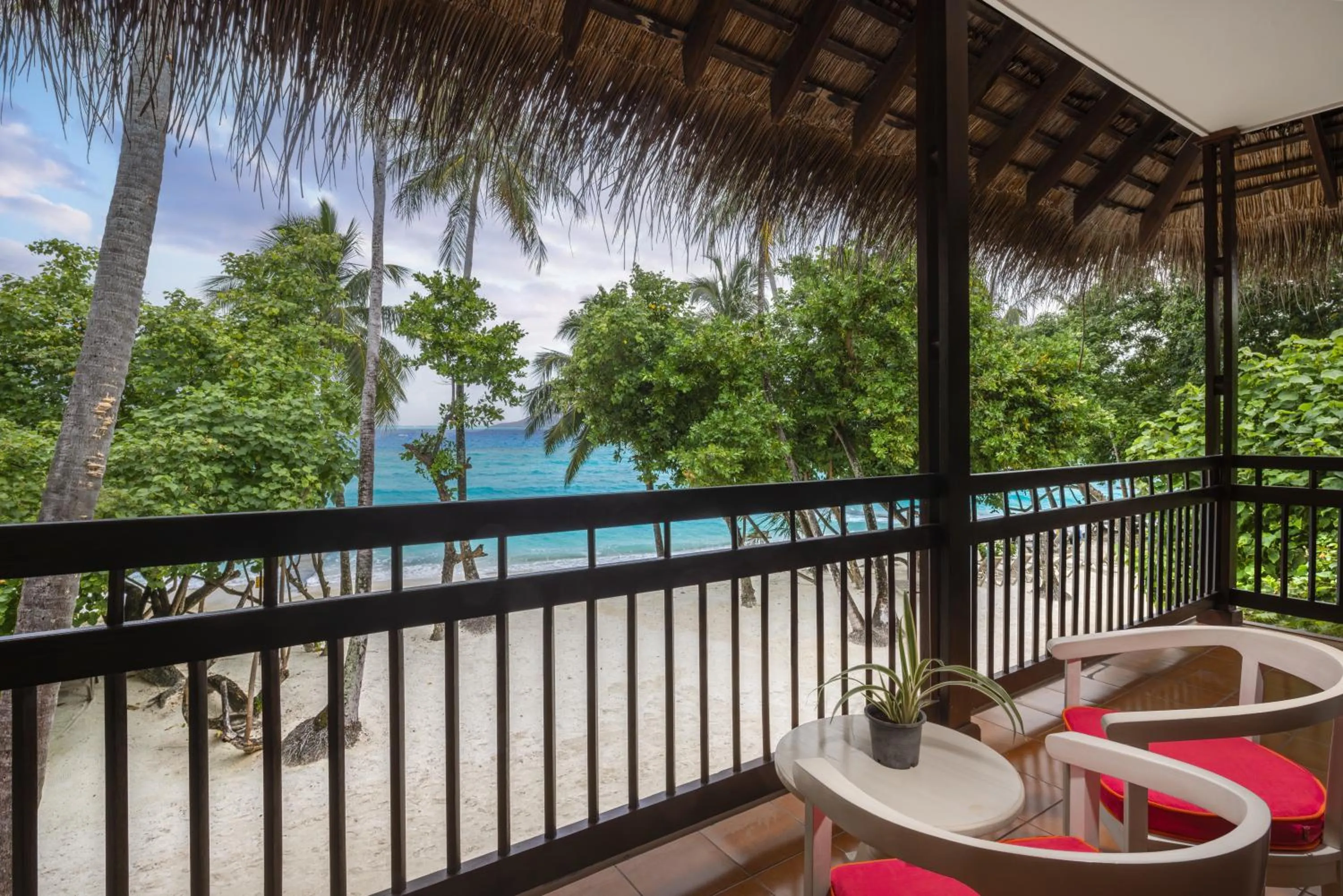 Balcony/Terrace in Adaaran Club Rannalhi - All Inclusive - 45 Minutes away from Male by Speedboat