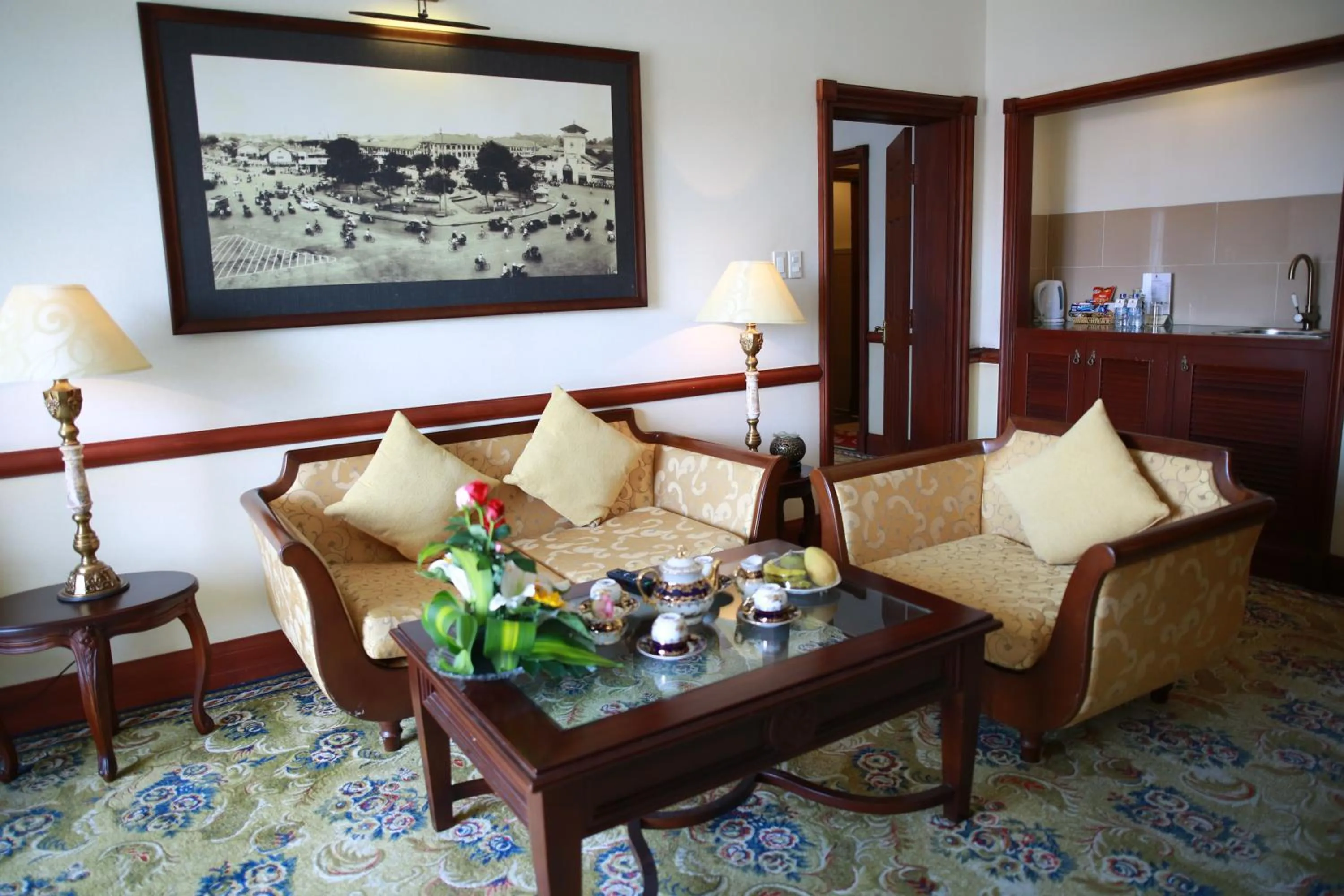 Living room in Sammy Dalat Hotel