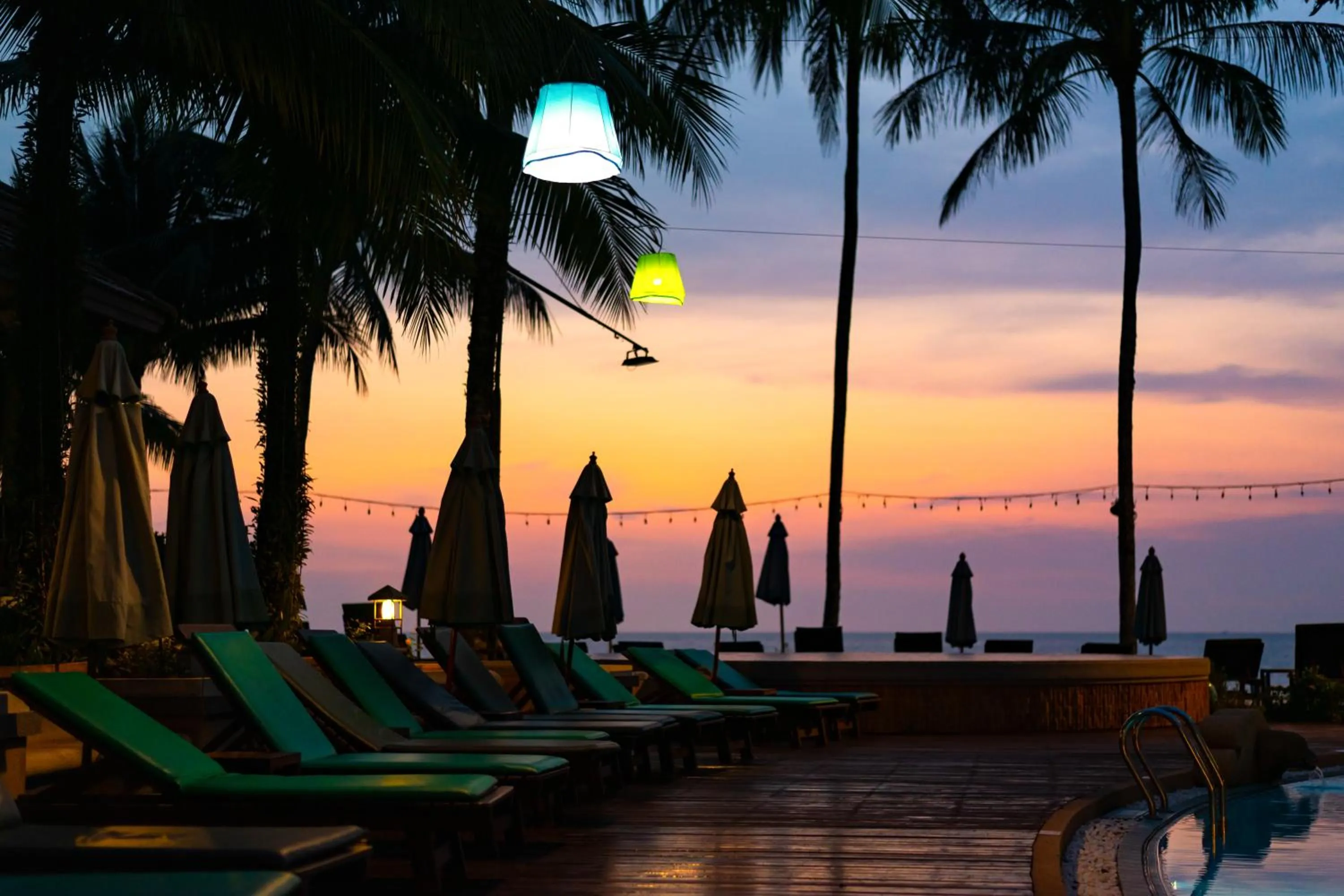 Sunset in Khaolak Bayfront Resort