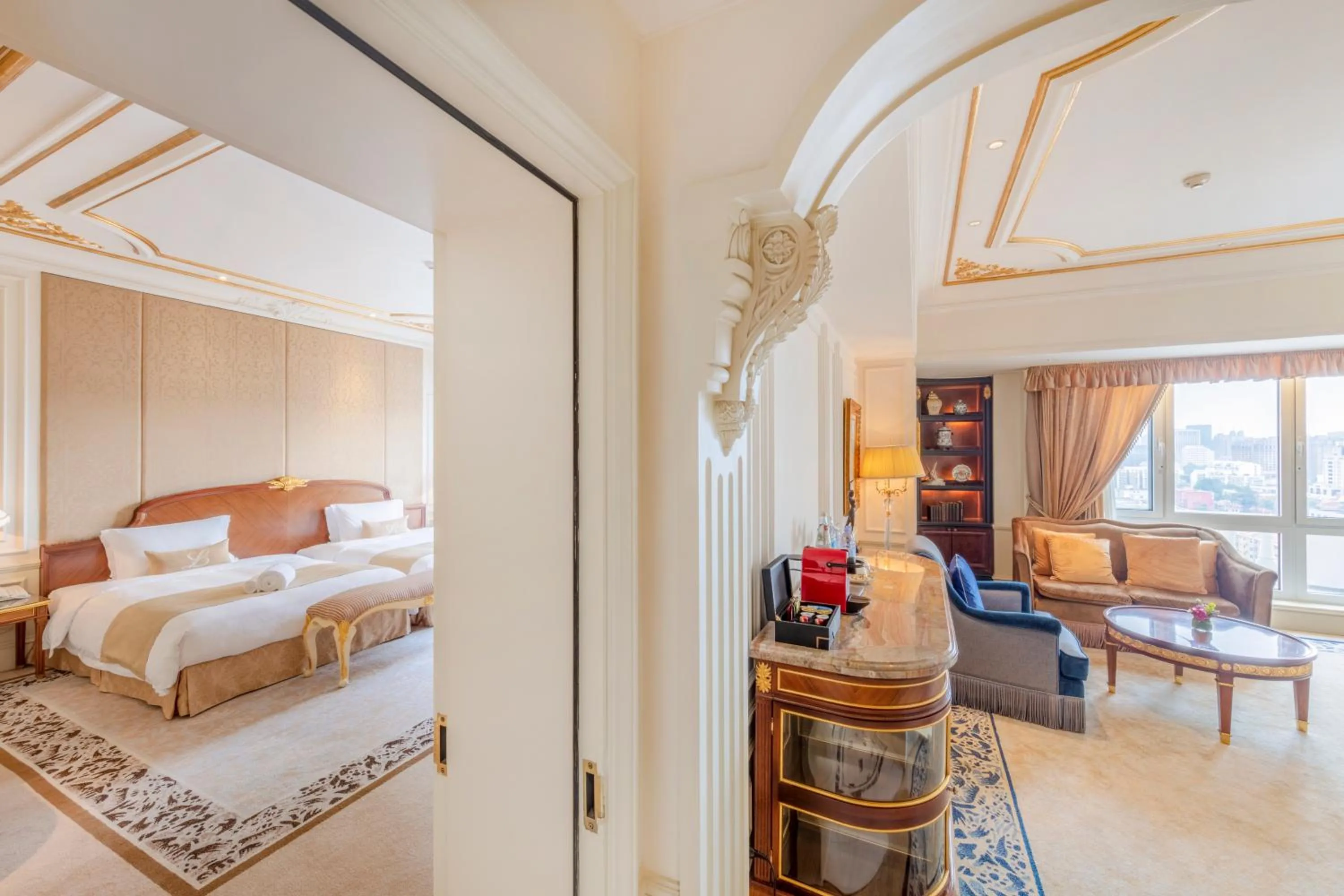 Living room, Bed in Legendale Hotel Beijing