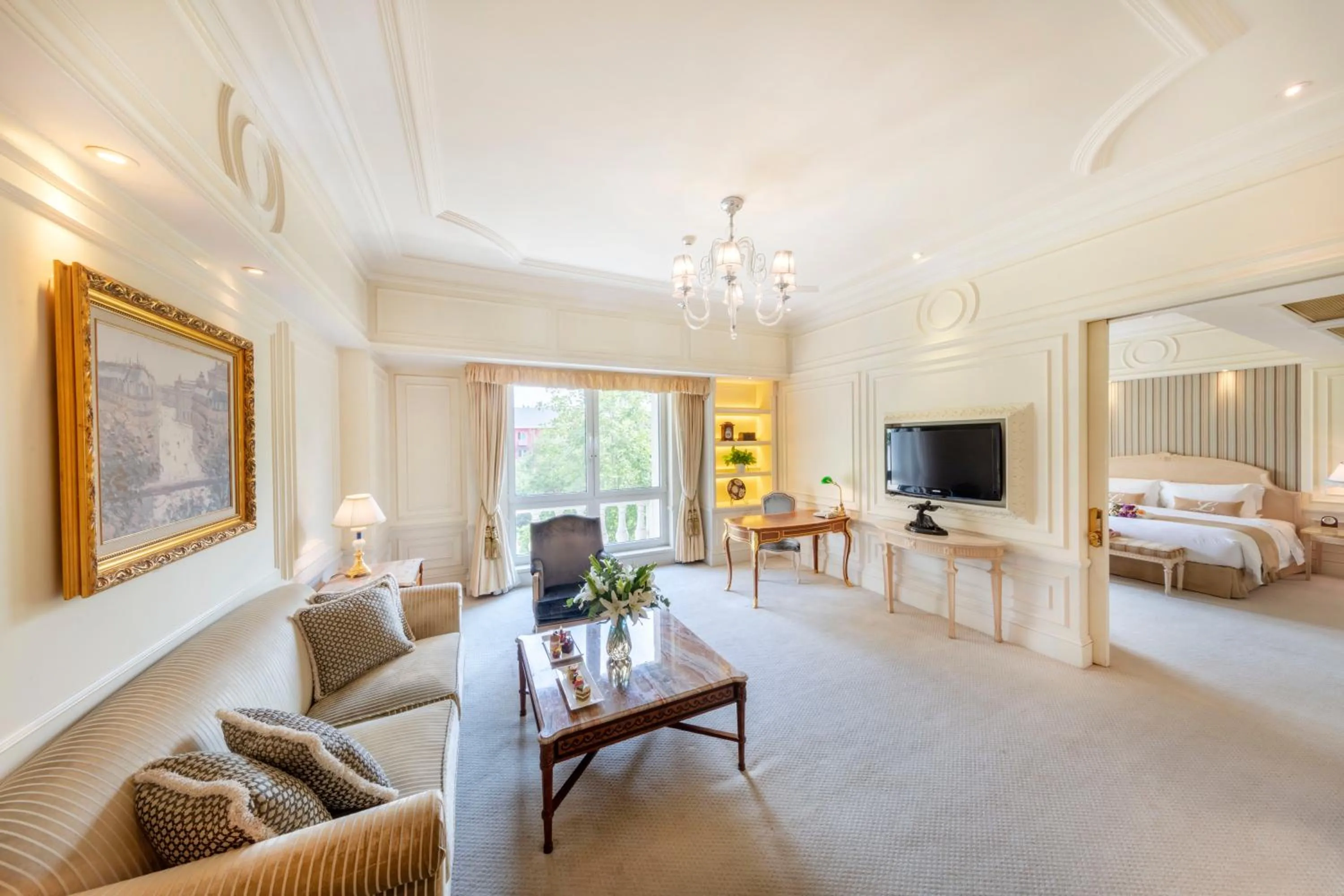 Living room, Bed in Legendale Hotel Beijing