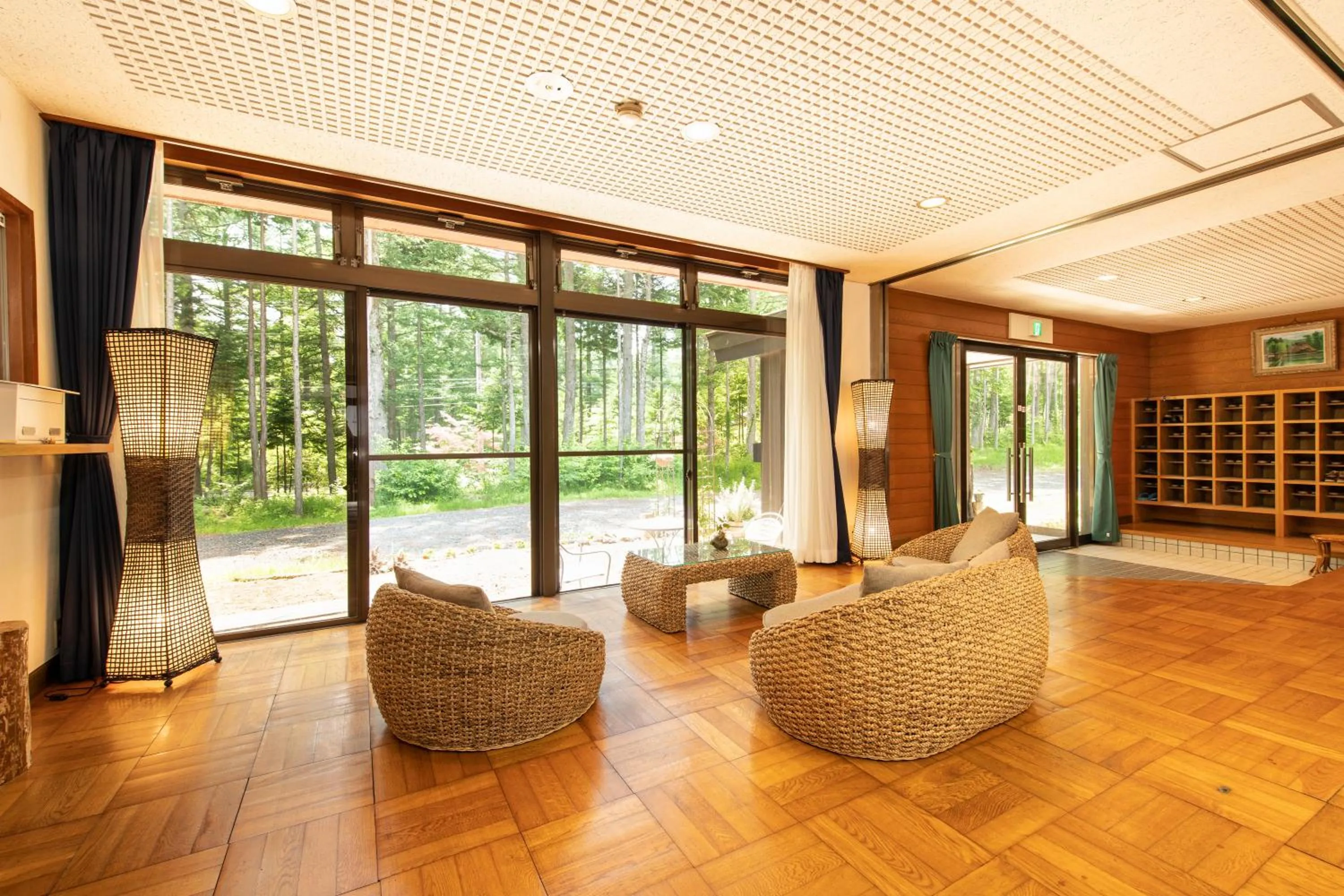 Lobby or reception in Yamanaka Lake Ryozan