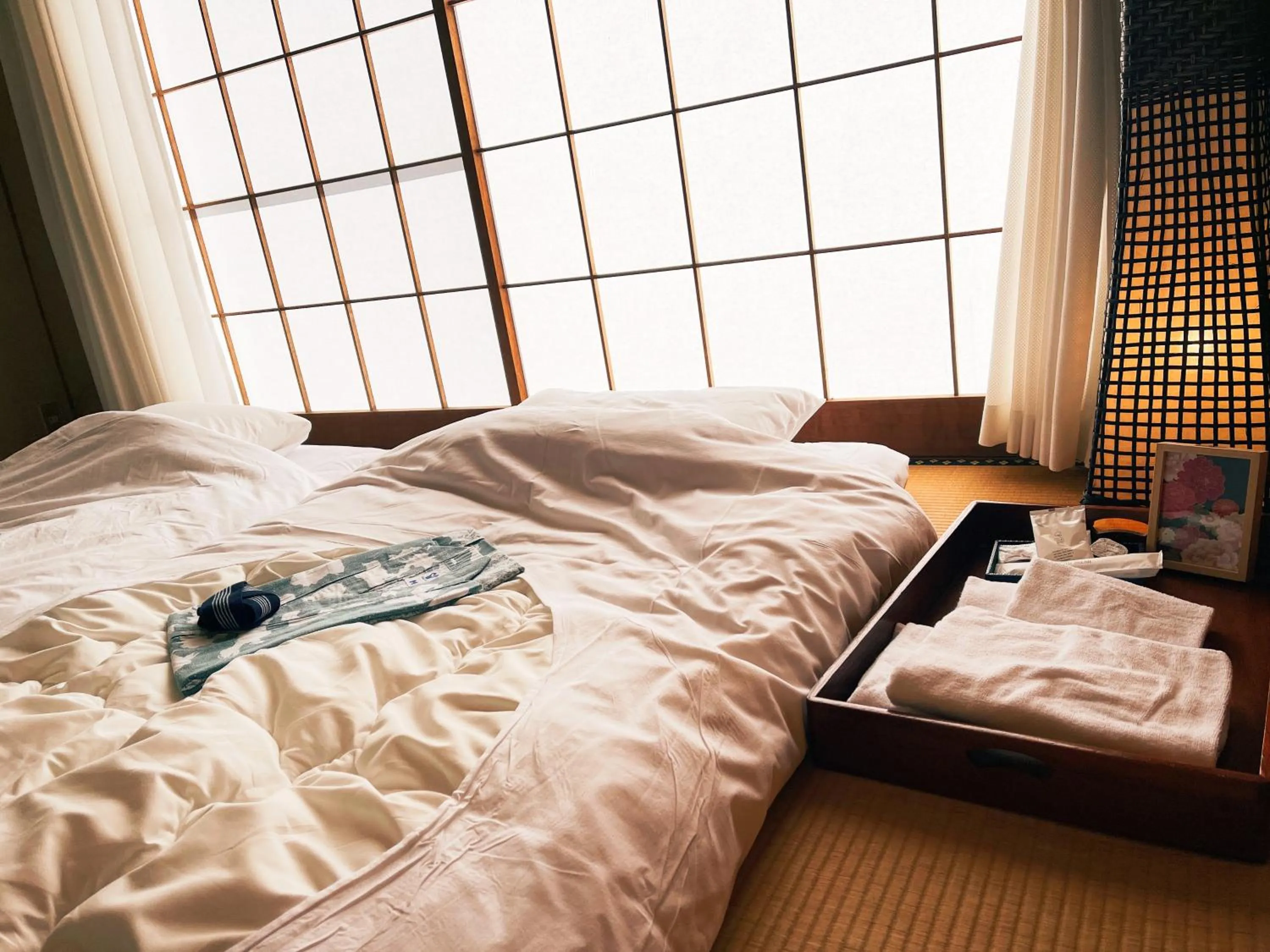 Photo of the whole room, Bed in Yamanaka Lake Ryozan
