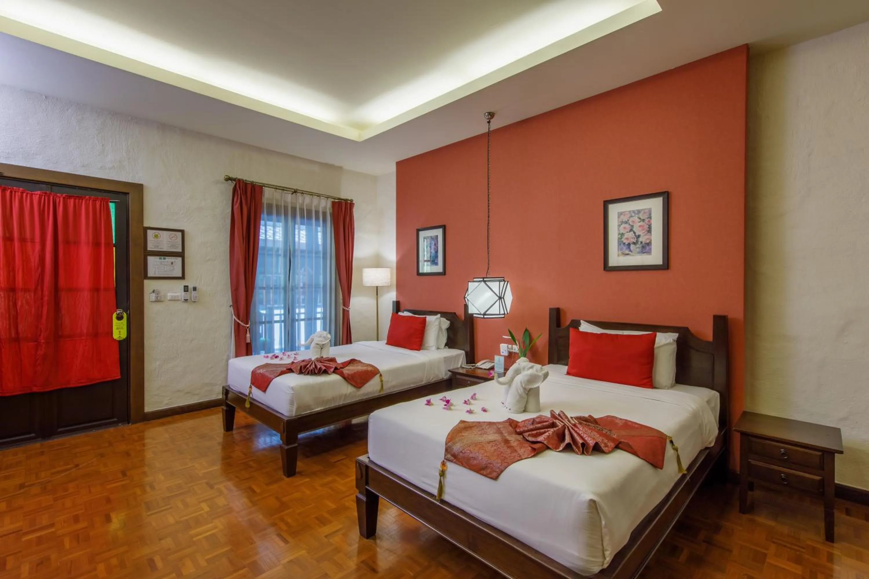 Bed in Vdara Pool Resort Spa Chiang Mai