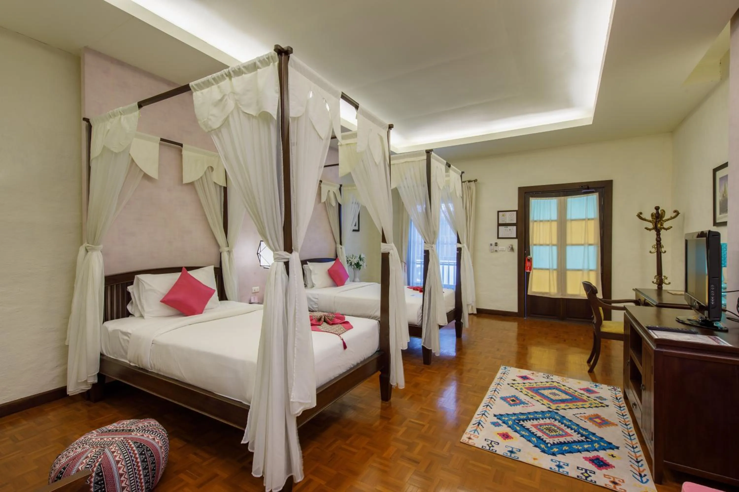 Bed in Vdara Pool Resort Spa Chiang Mai