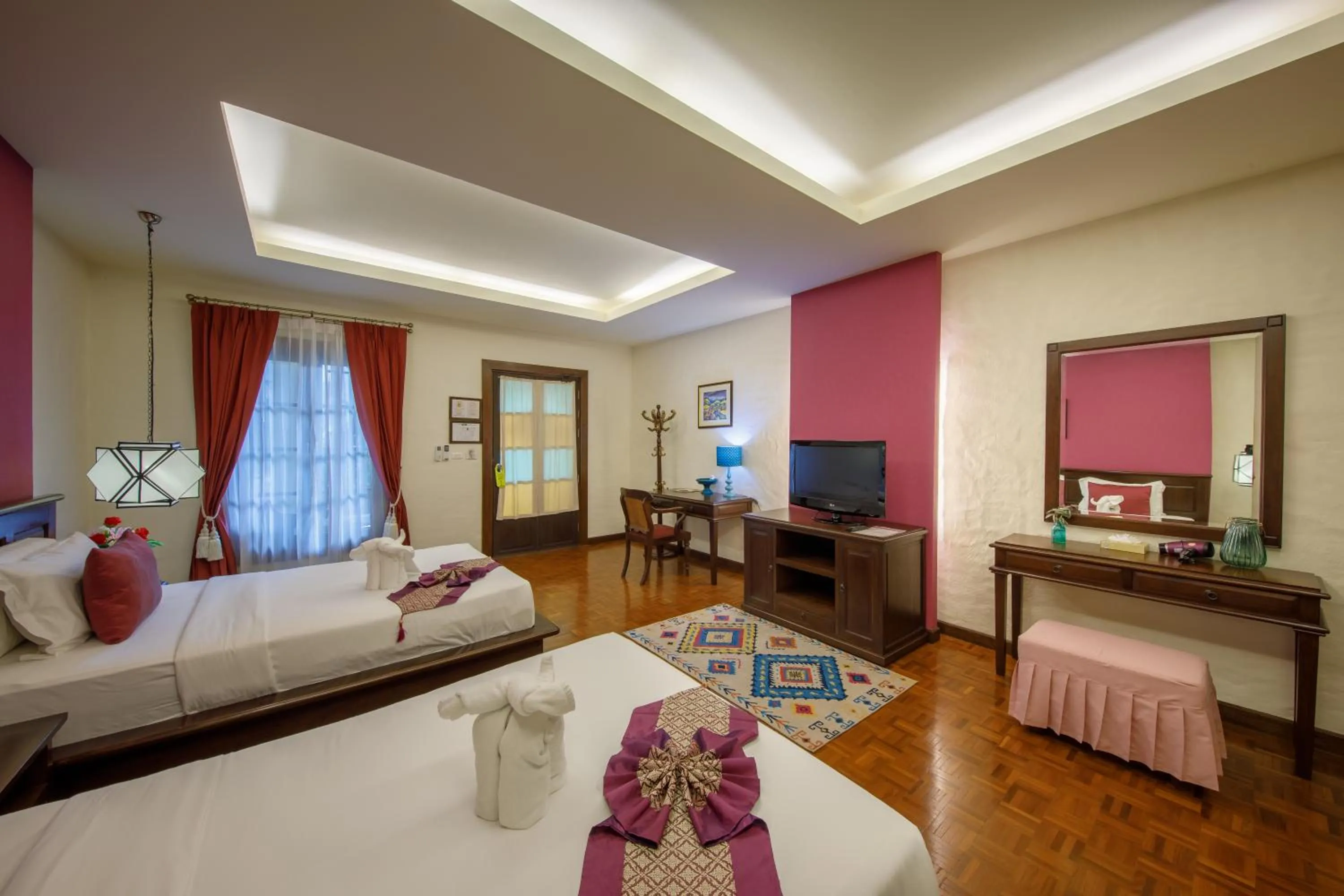 Bed in Vdara Pool Resort Spa Chiang Mai