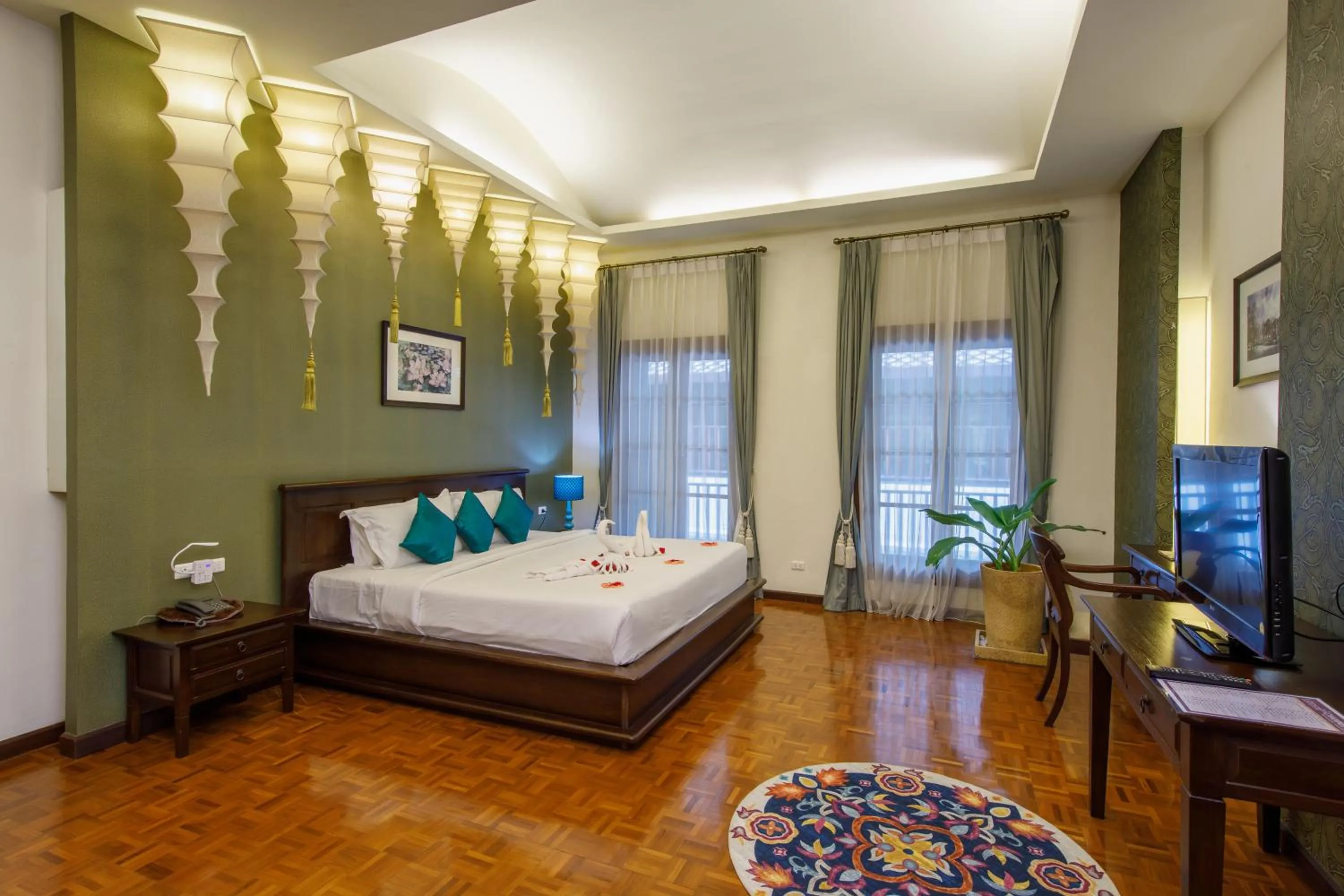 Bed in Vdara Pool Resort Spa Chiang Mai