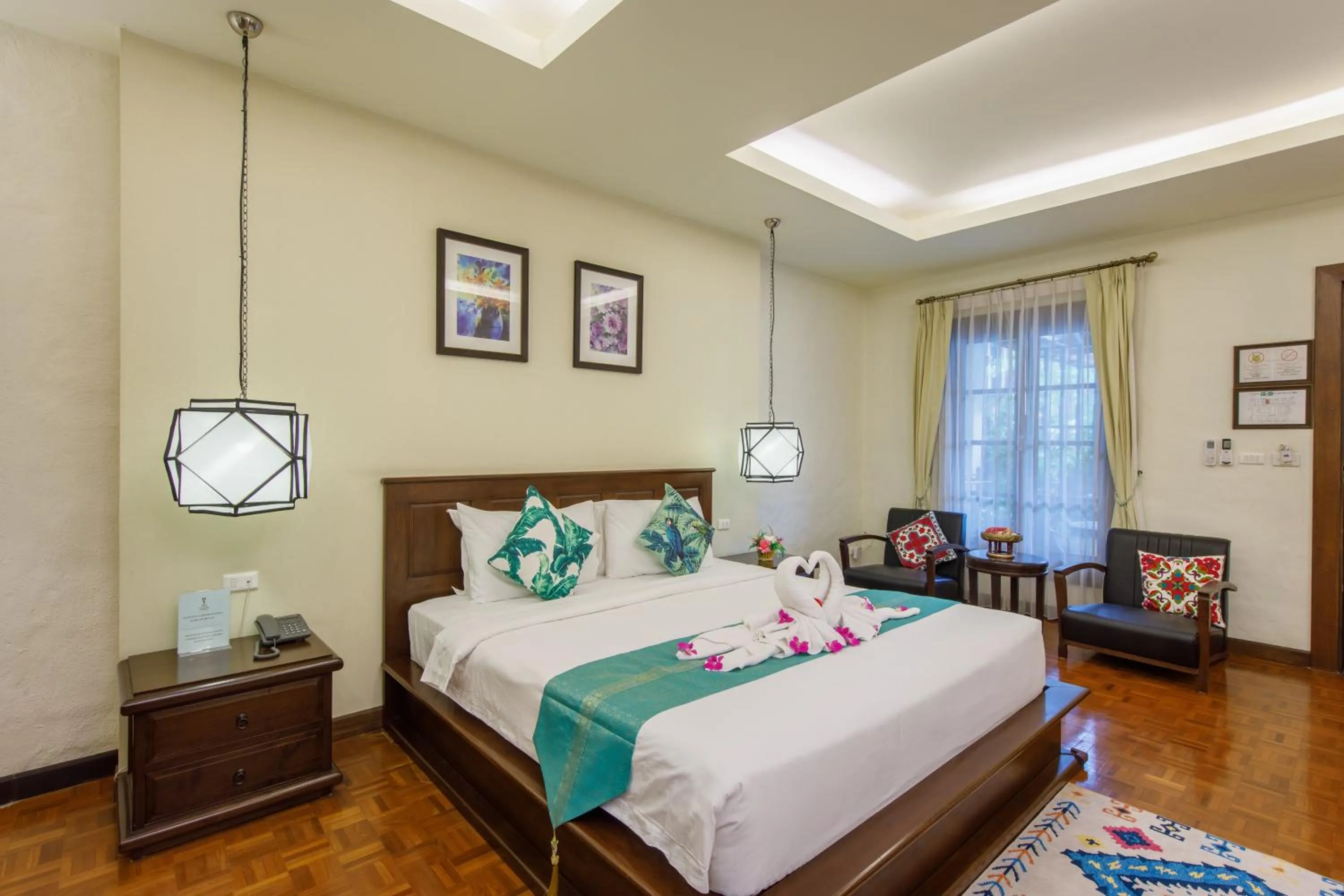 Bed in Vdara Pool Resort Spa Chiang Mai