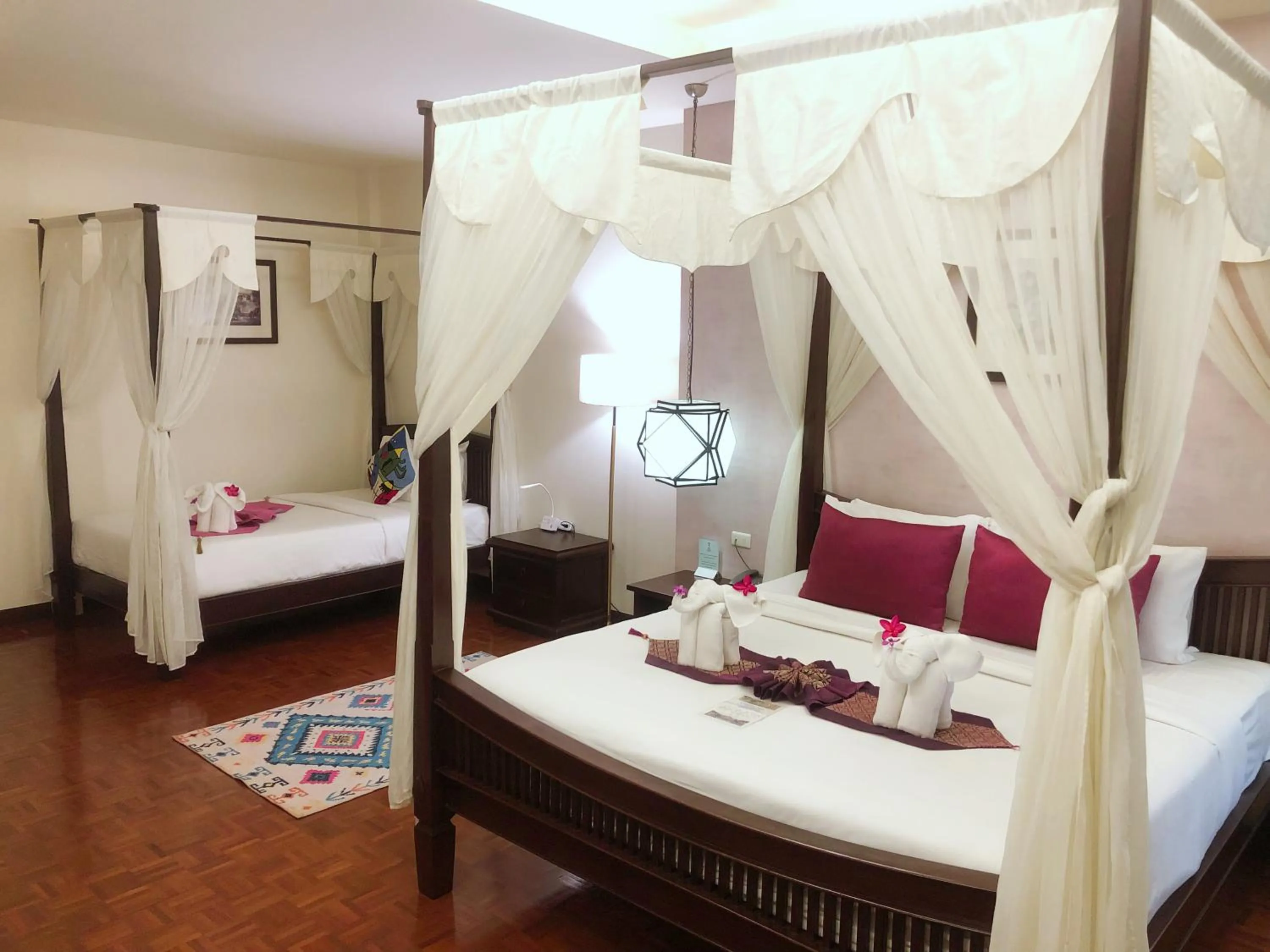 Bed in Vdara Pool Resort Spa Chiang Mai