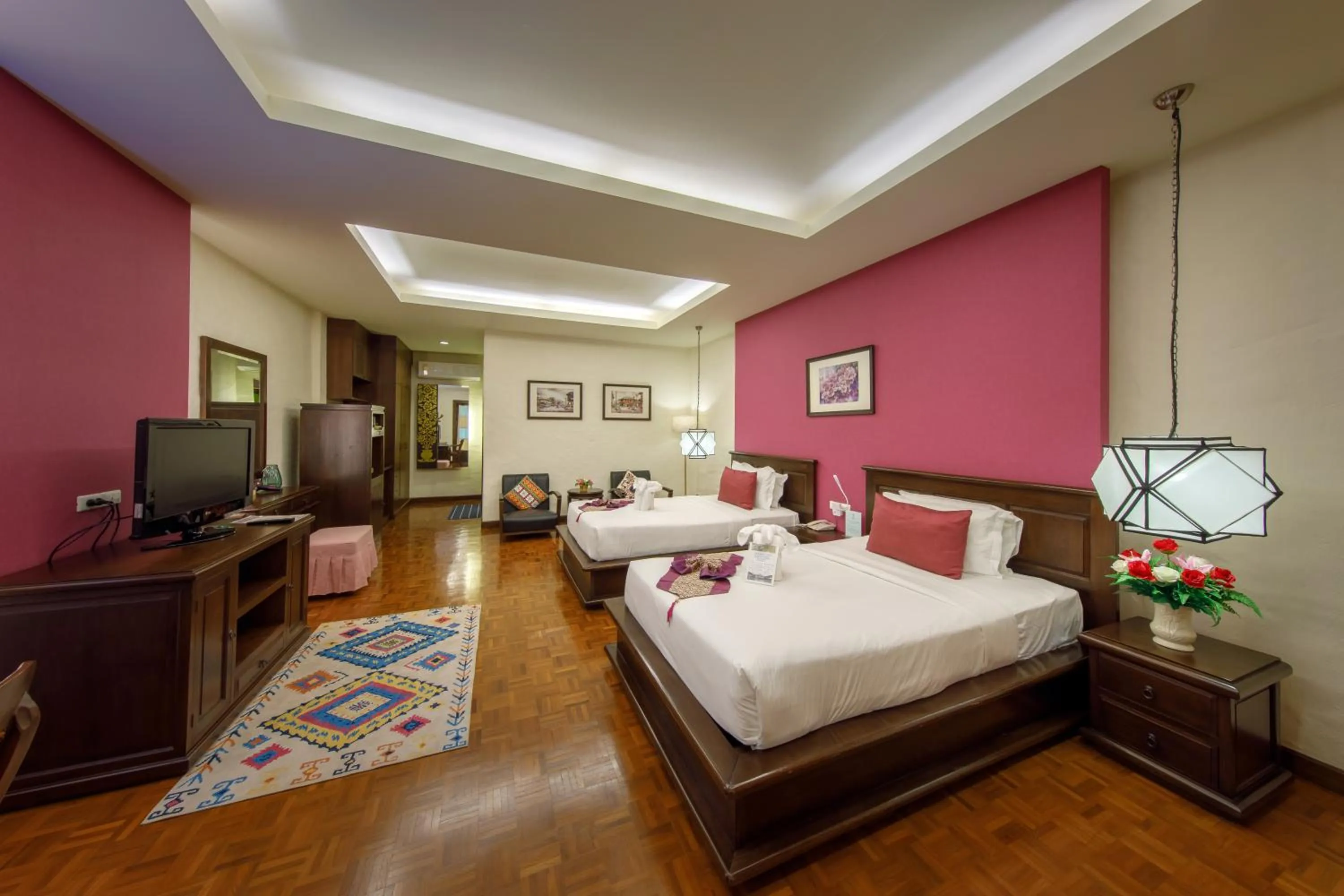 Bed in Vdara Pool Resort Spa Chiang Mai