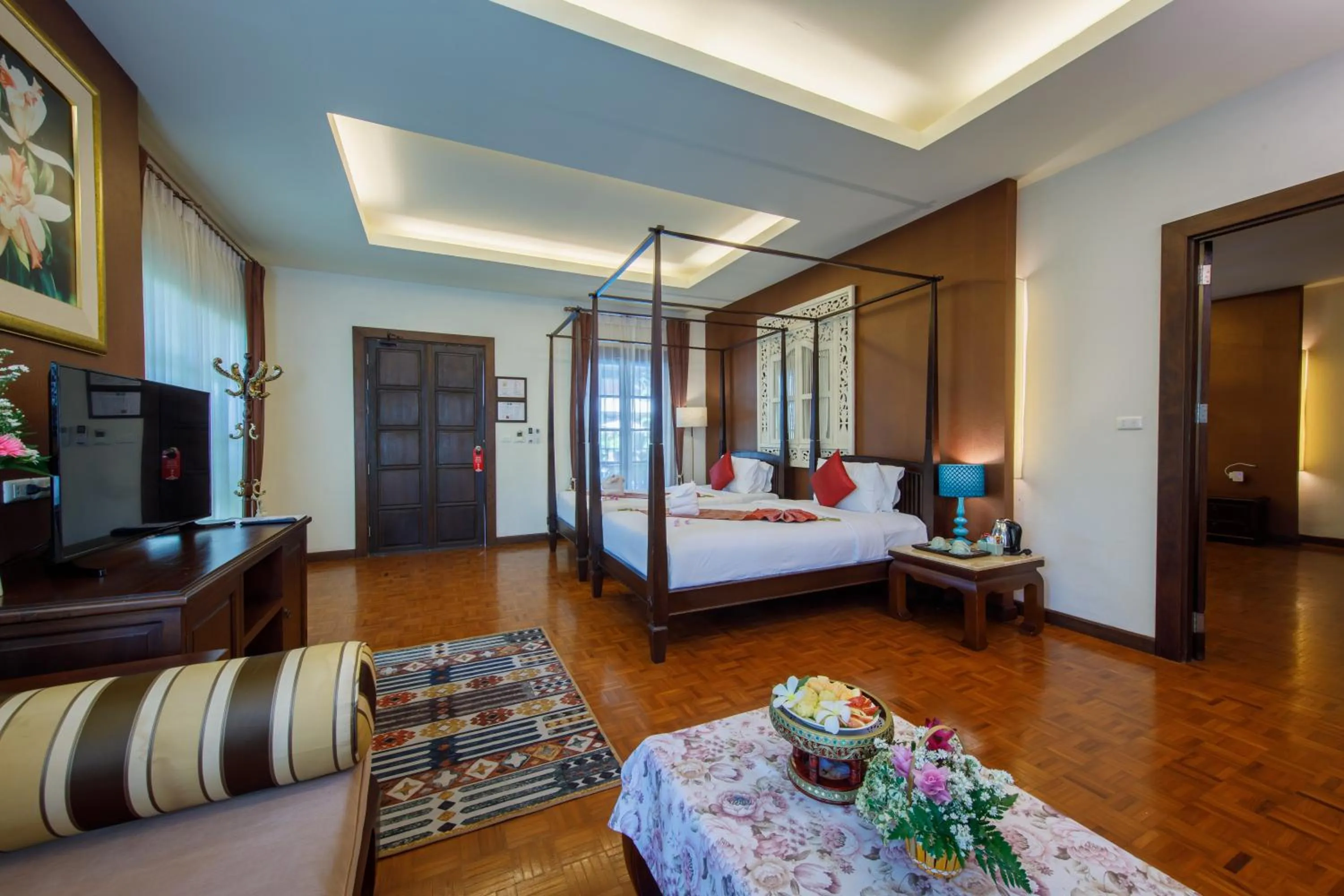 Bed in Vdara Pool Resort Spa Chiang Mai