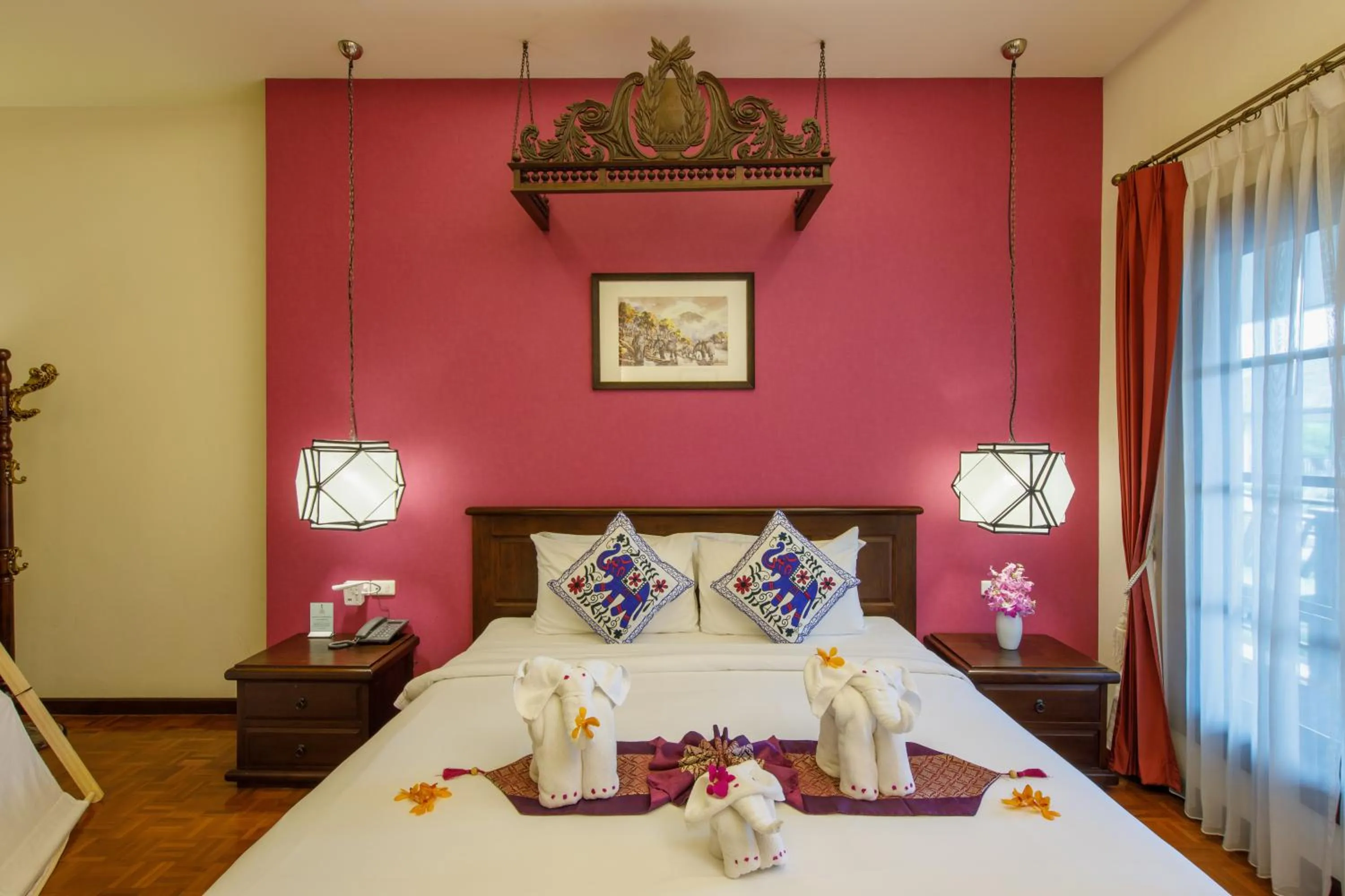 Bed in Vdara Pool Resort Spa Chiang Mai