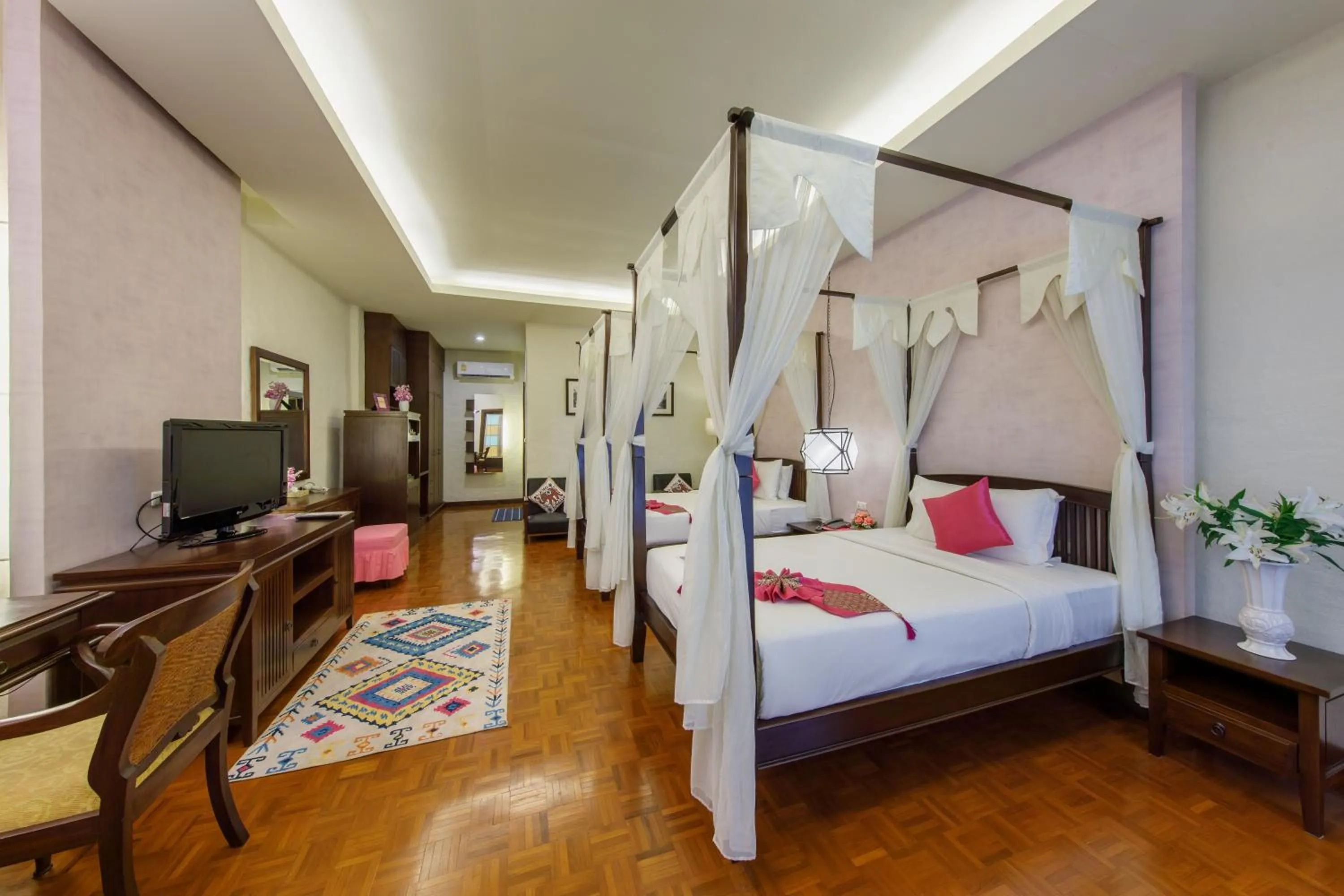 Bed in Vdara Pool Resort Spa Chiang Mai