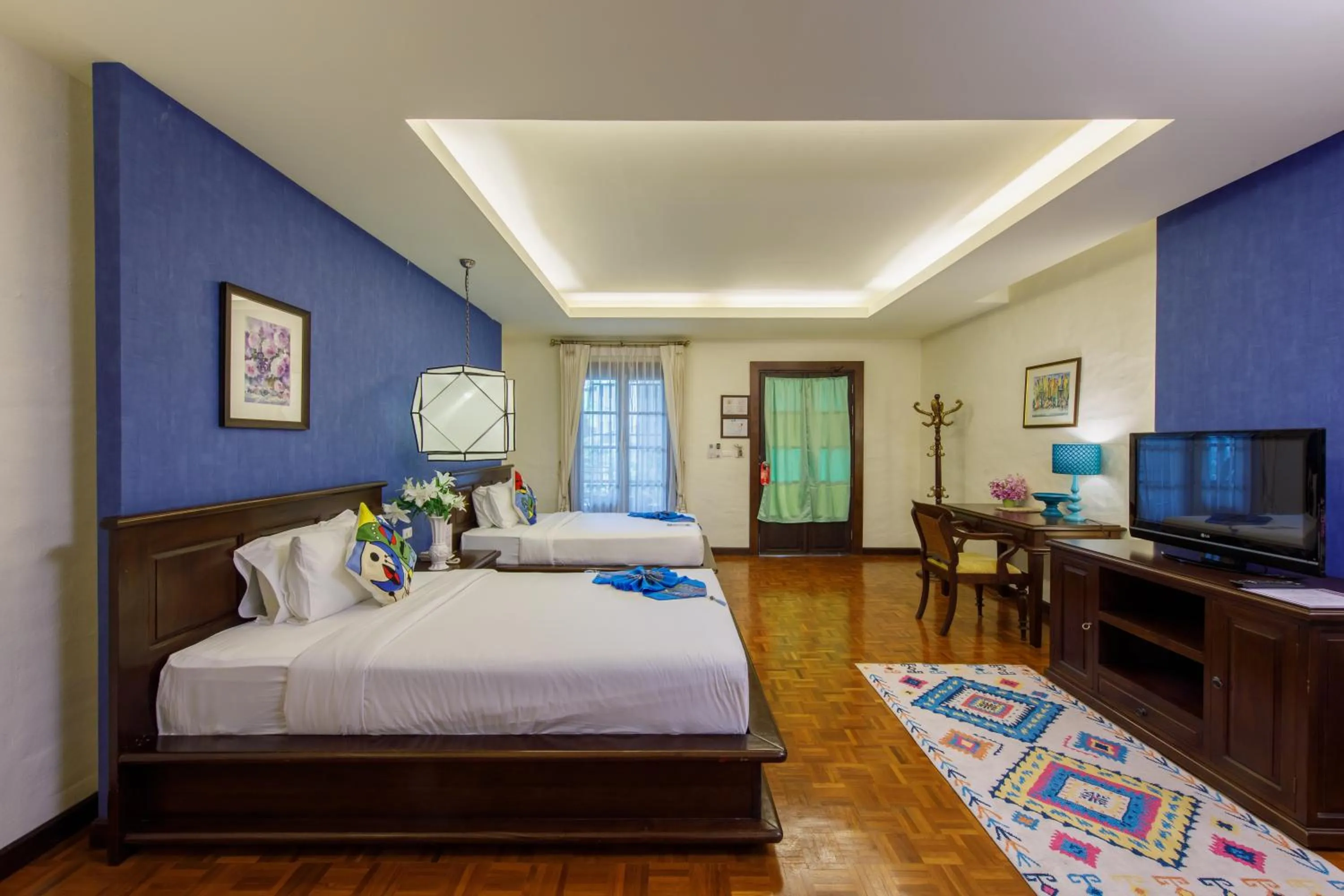 Bed in Vdara Pool Resort Spa Chiang Mai