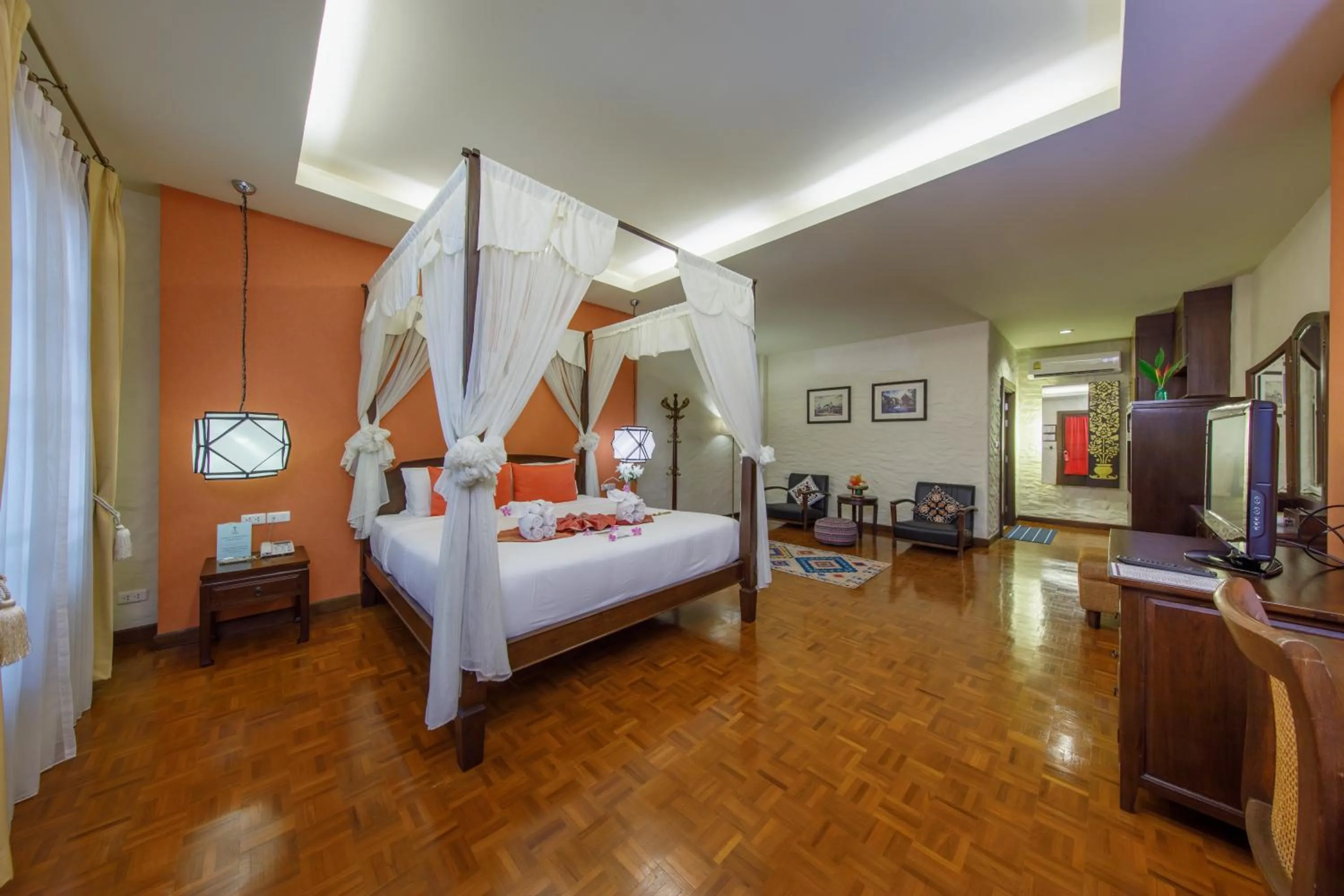 Bed in Vdara Pool Resort Spa Chiang Mai