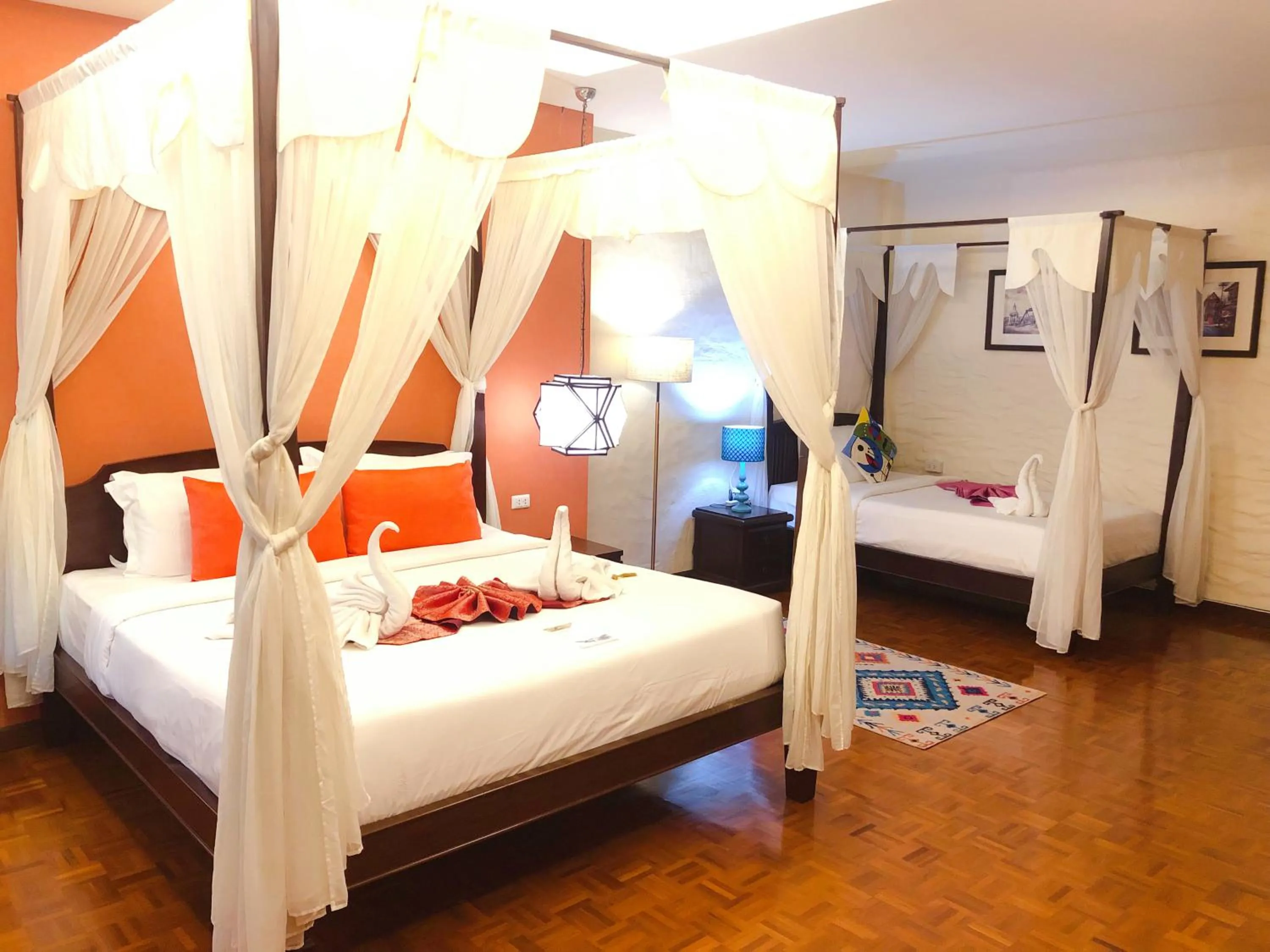 Bed in Vdara Pool Resort Spa Chiang Mai