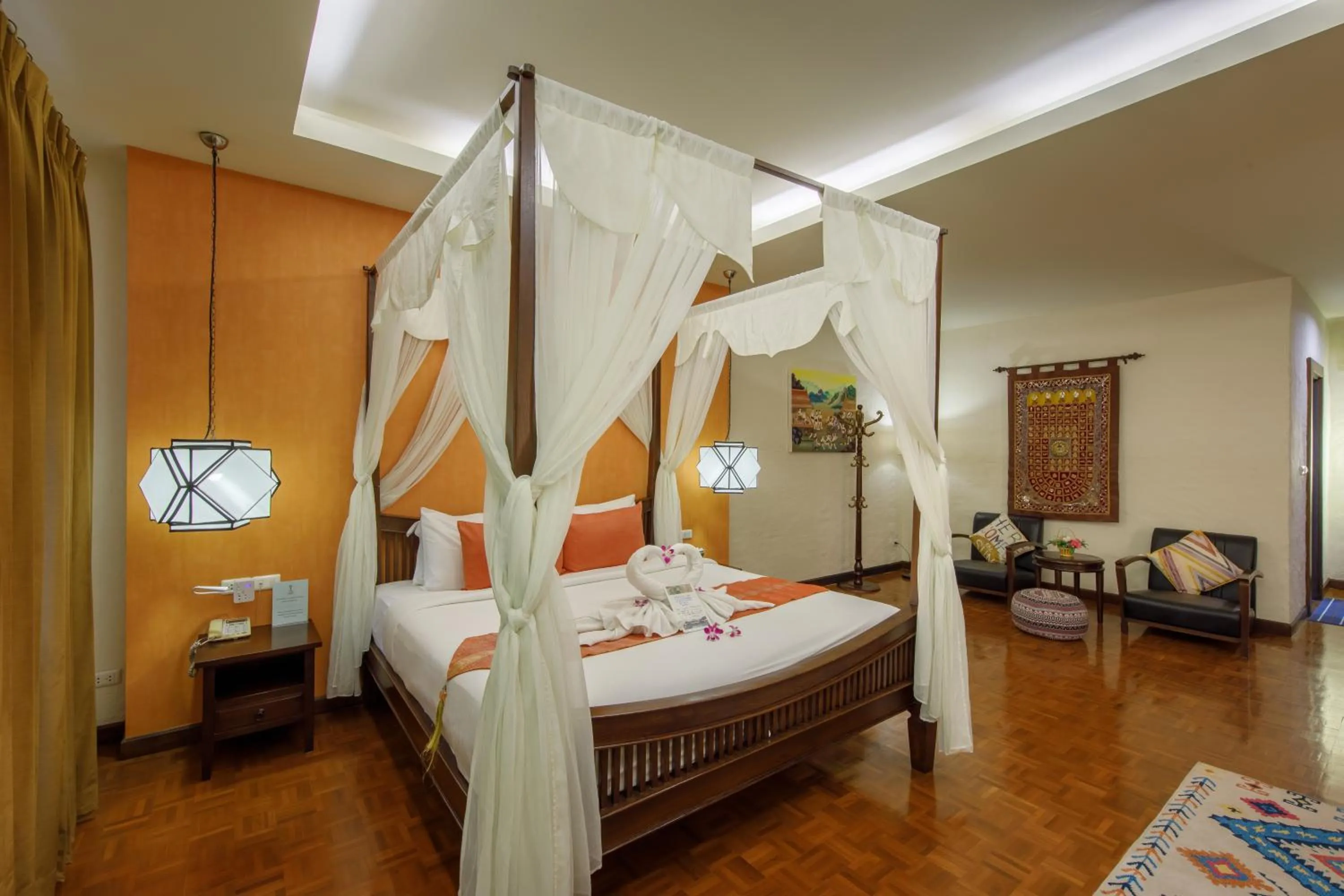 Bed in Vdara Pool Resort Spa Chiang Mai