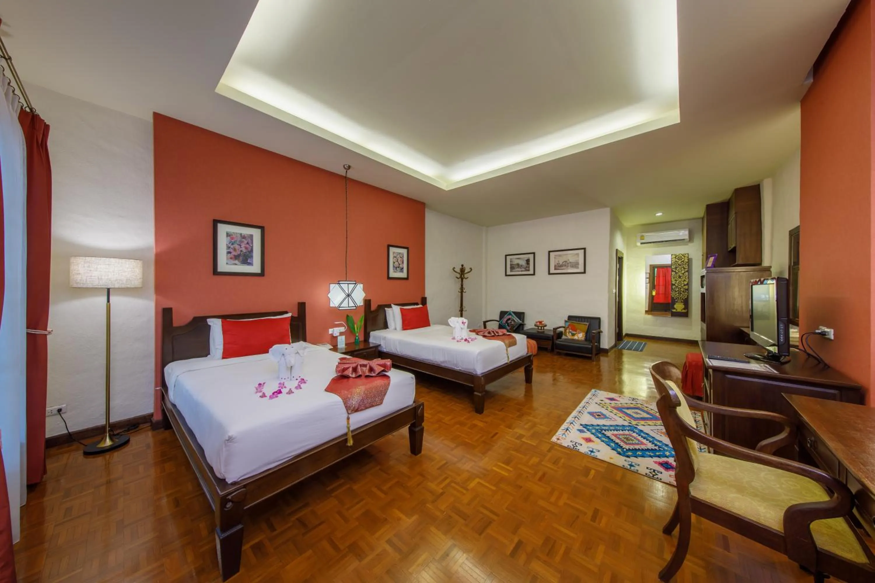 Bed in Vdara Pool Resort Spa Chiang Mai