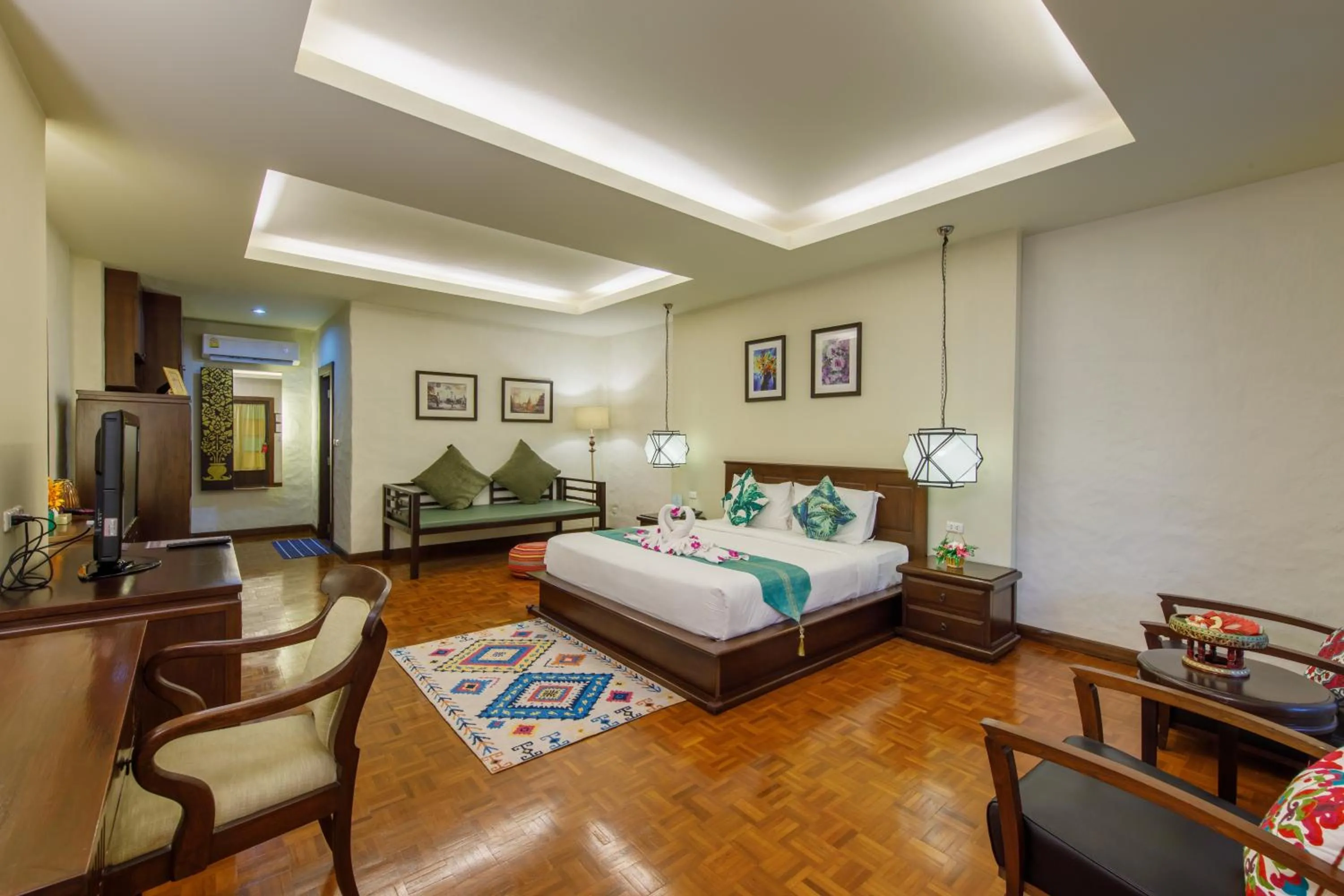 Bed in Vdara Pool Resort Spa Chiang Mai