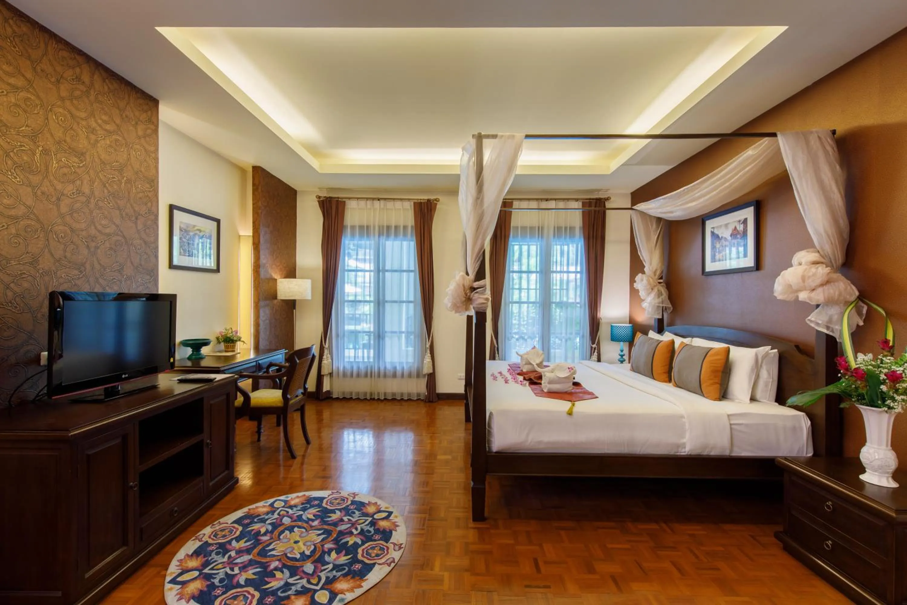 Bed in Vdara Pool Resort Spa Chiang Mai