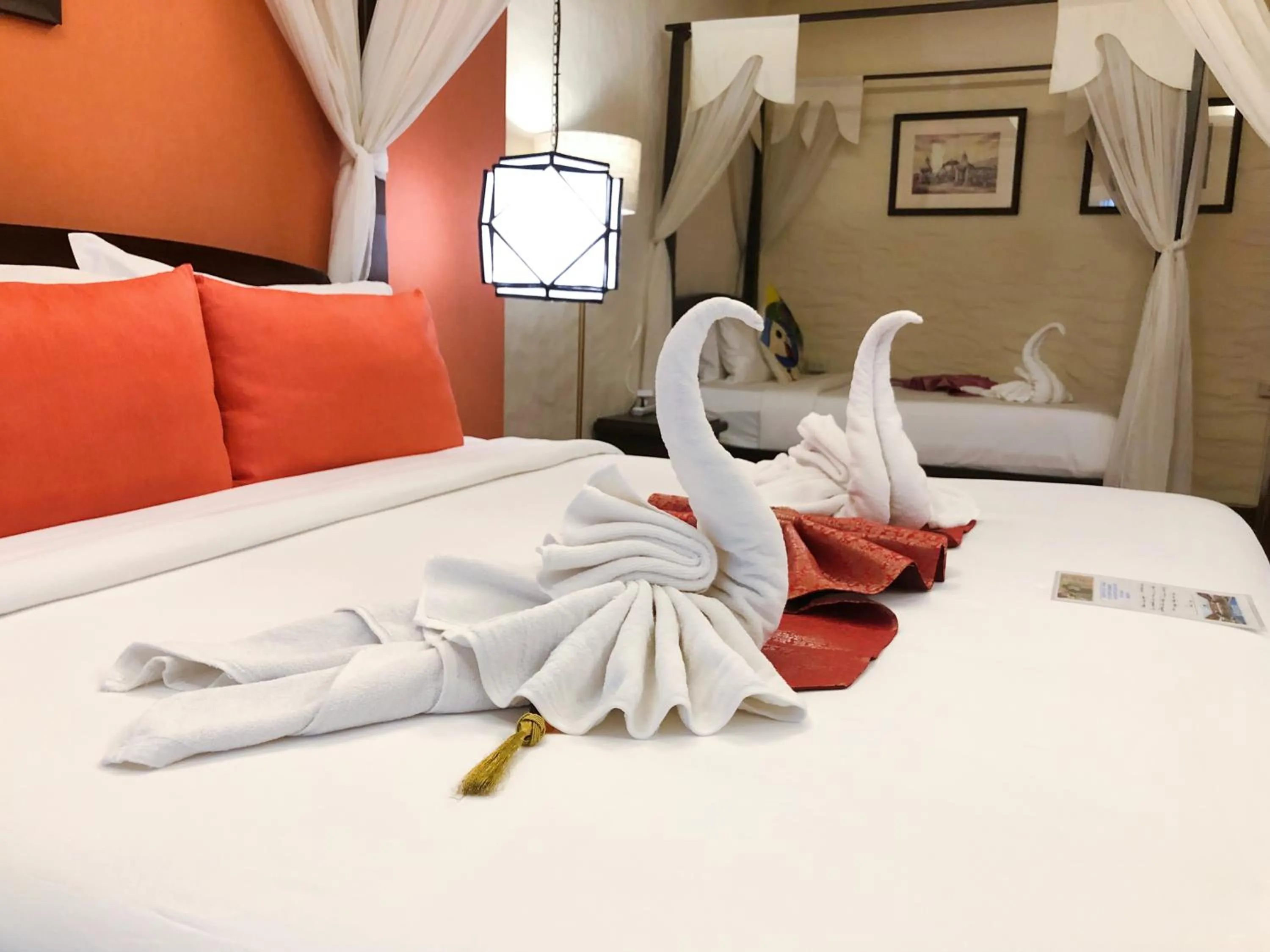 Bed in Vdara Pool Resort Spa Chiang Mai