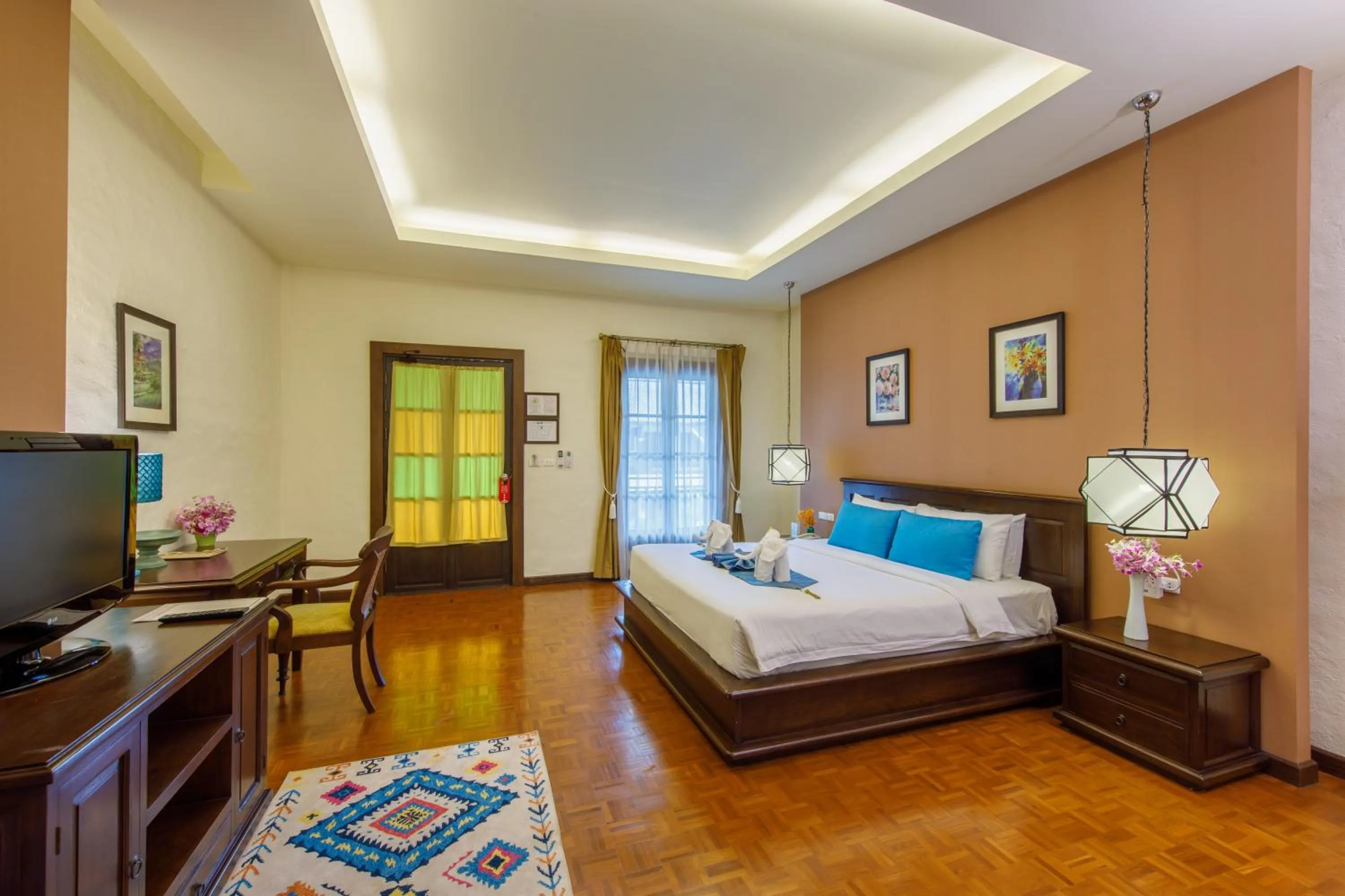 Bed in Vdara Pool Resort Spa Chiang Mai