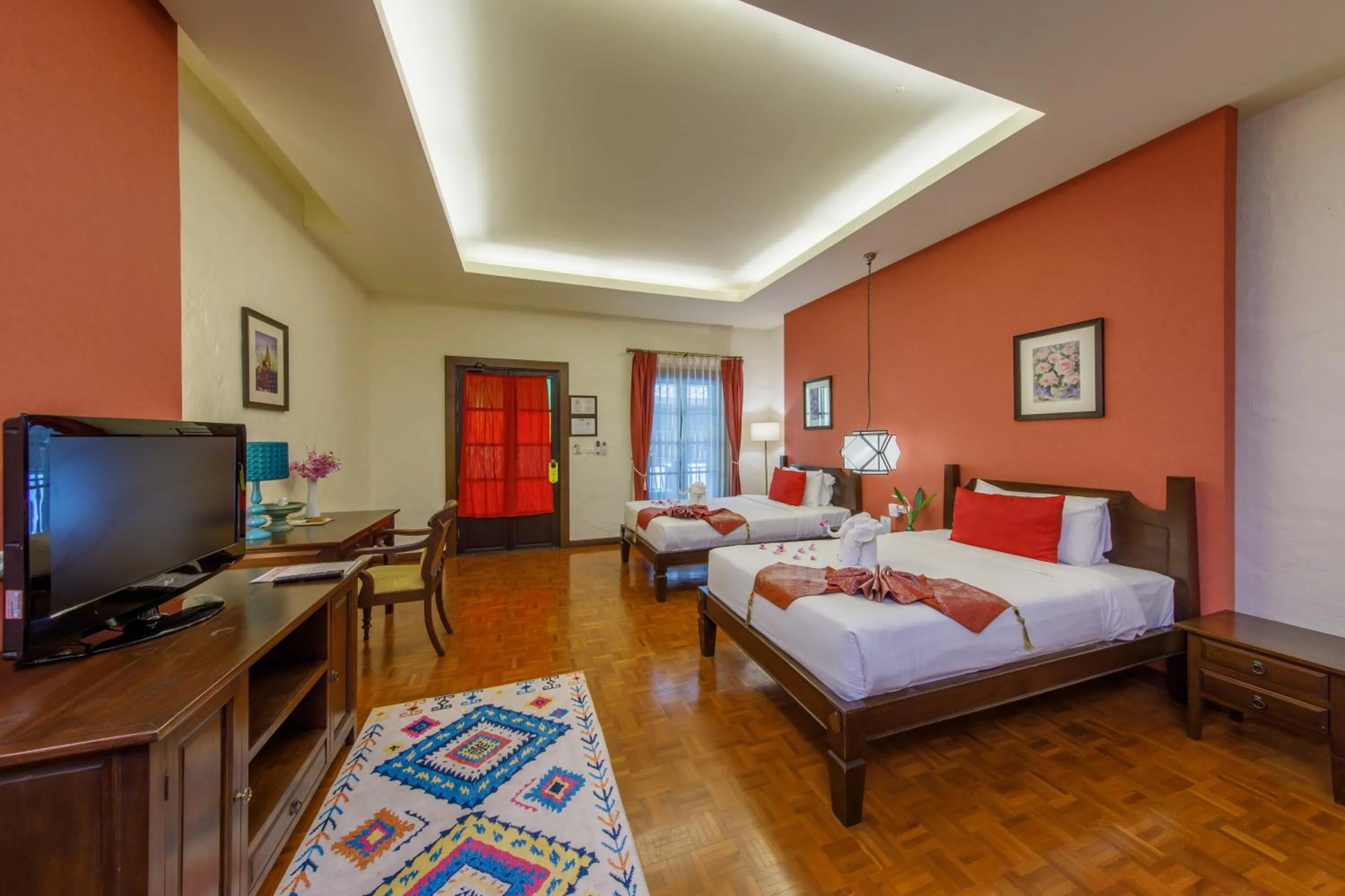 Bed in Vdara Pool Resort Spa Chiang Mai