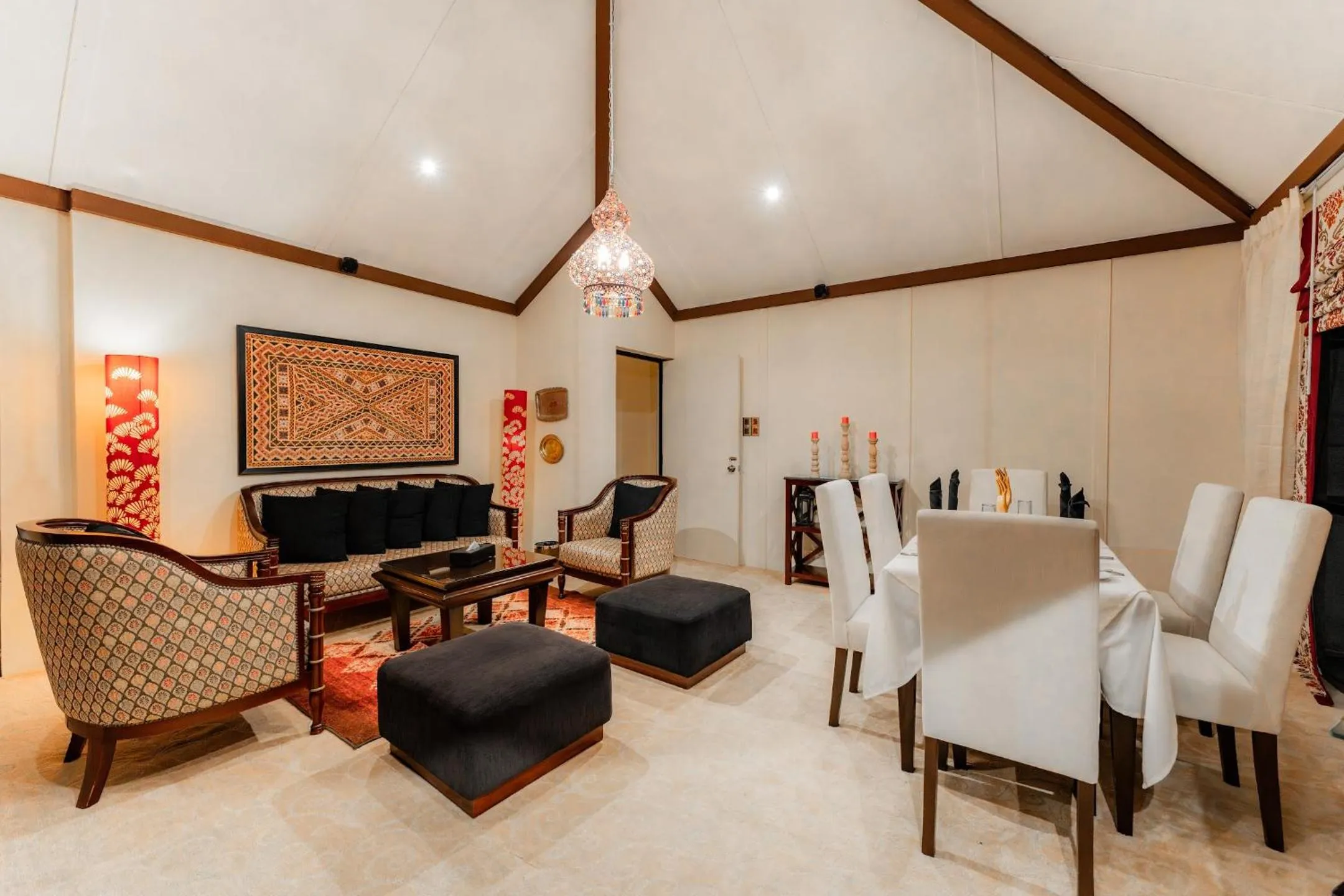 Seating area in The CheRiz Boutique