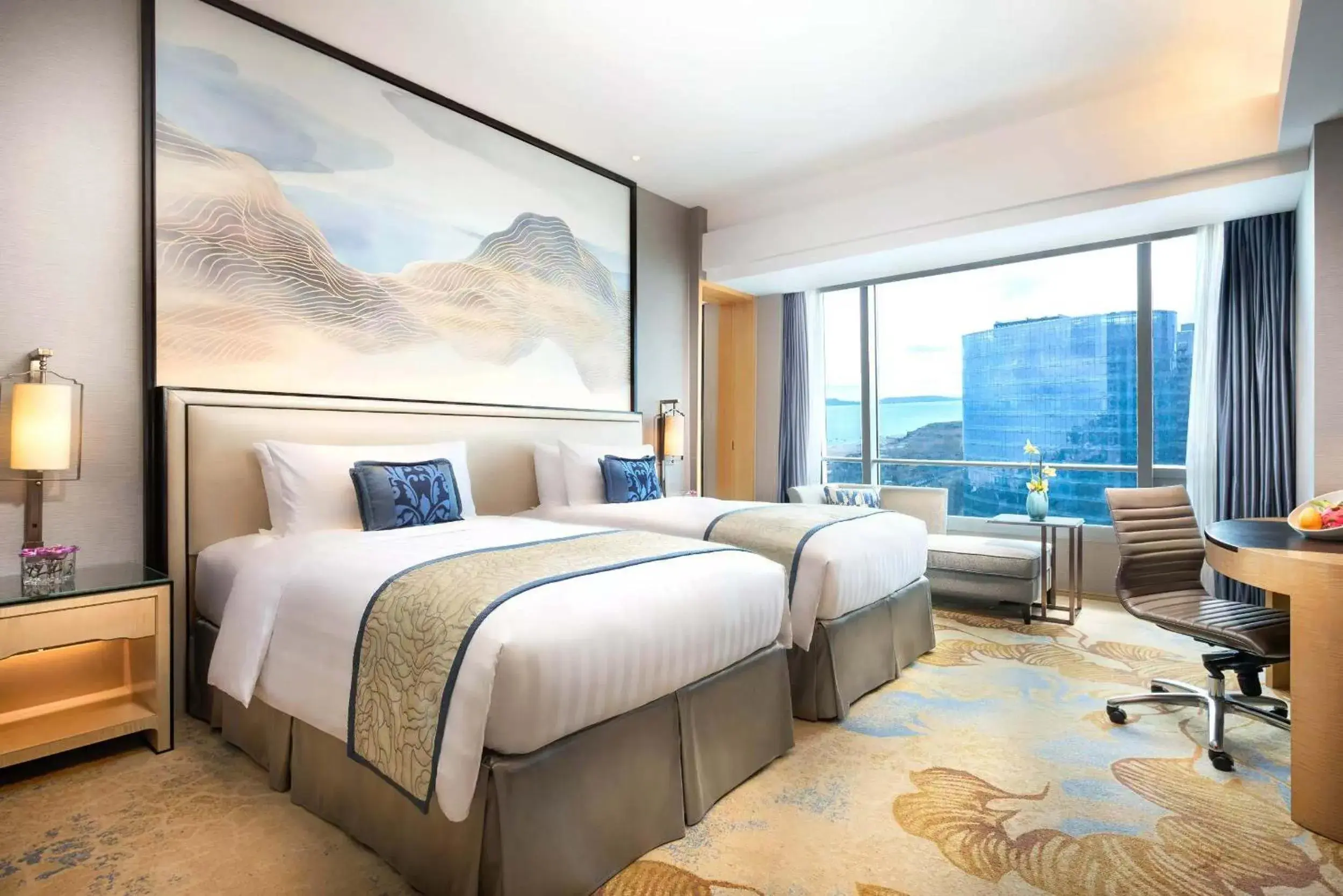 Photo of the whole room, Bed in Shangri-La Xiamen Photo of the whole room, Bed in Shangri-La Xiamen