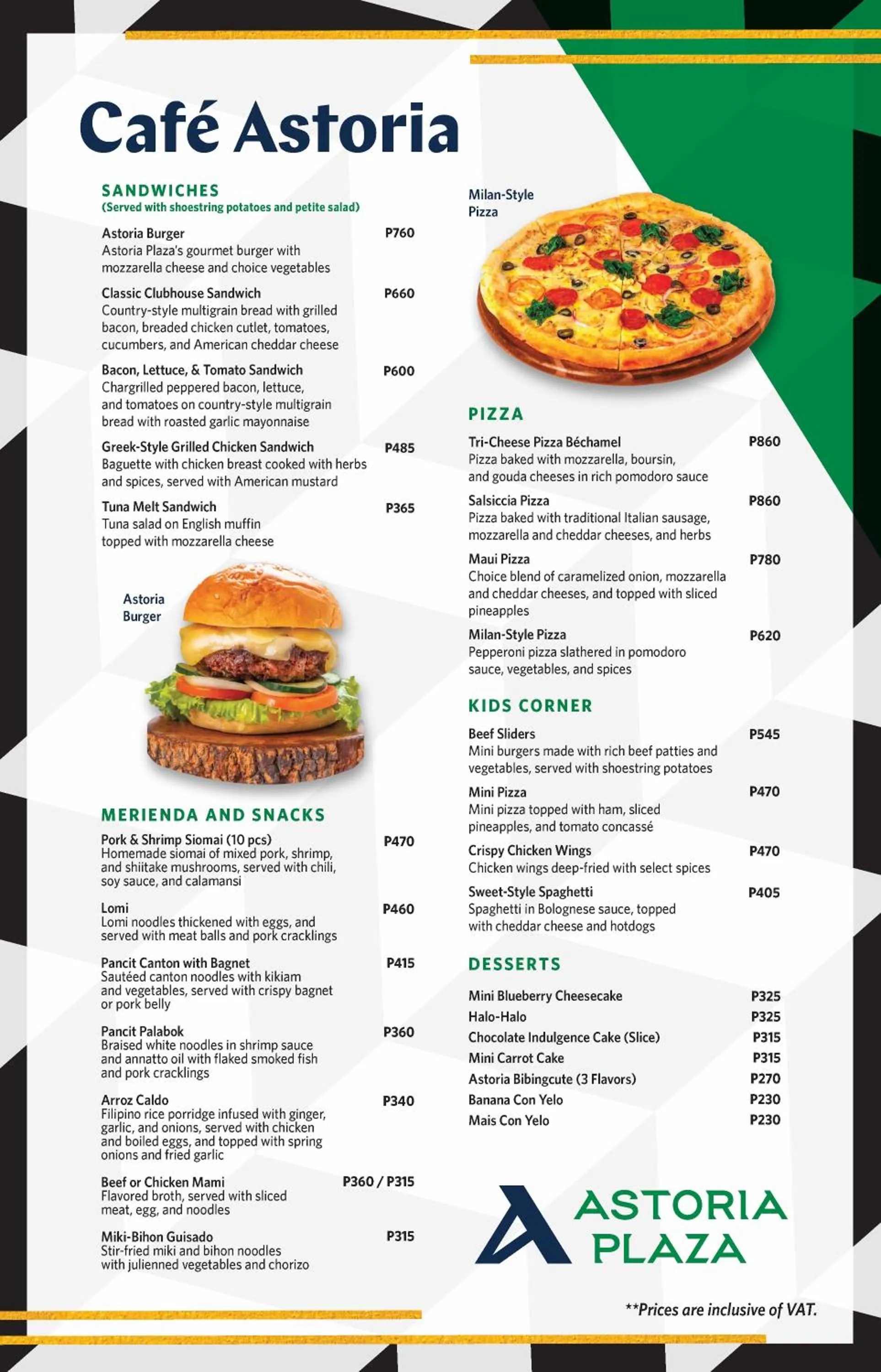 Restaurant/places to eat in Astoria Plaza