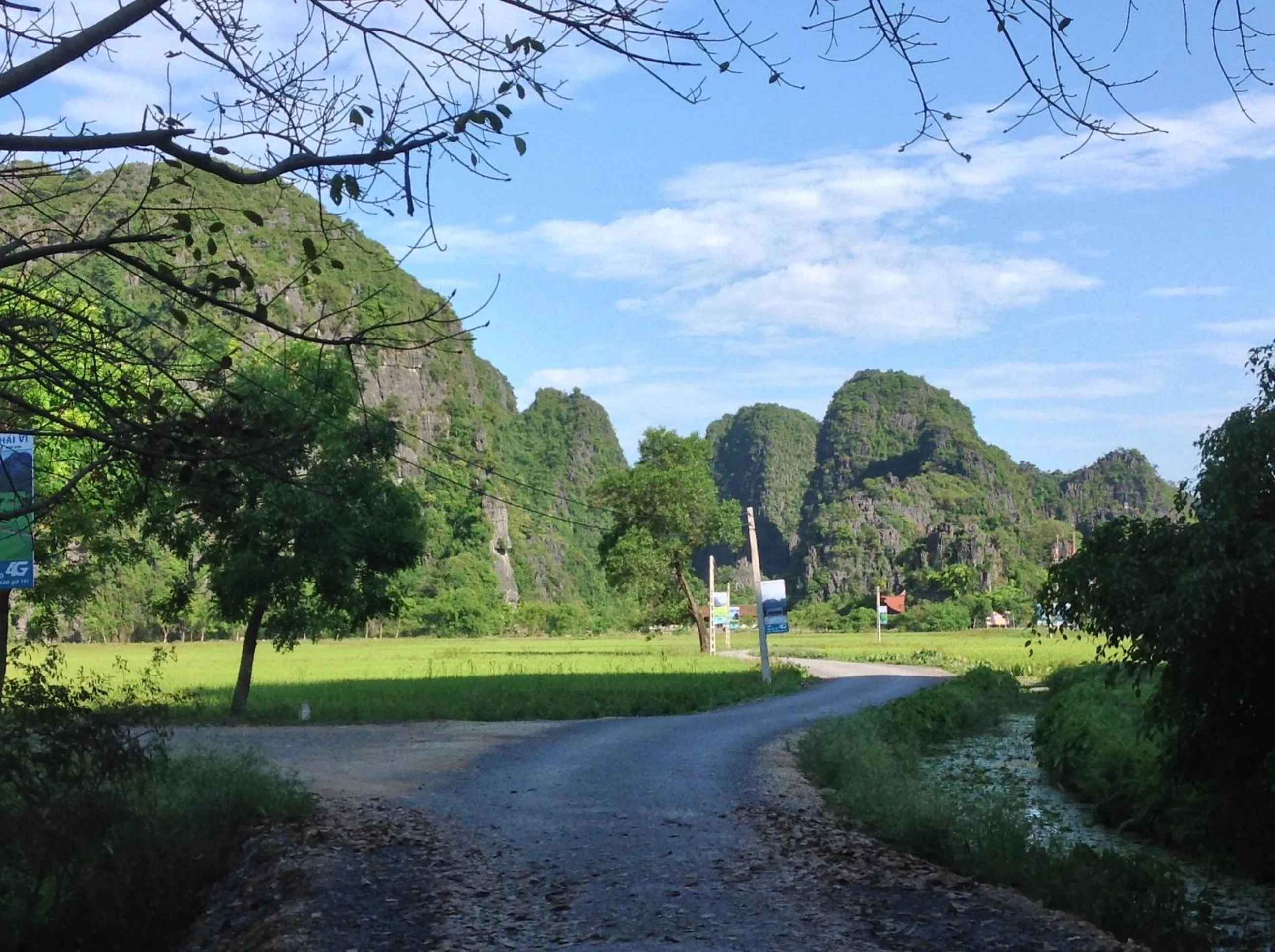 Natural landscape in Tam Coc Eco House