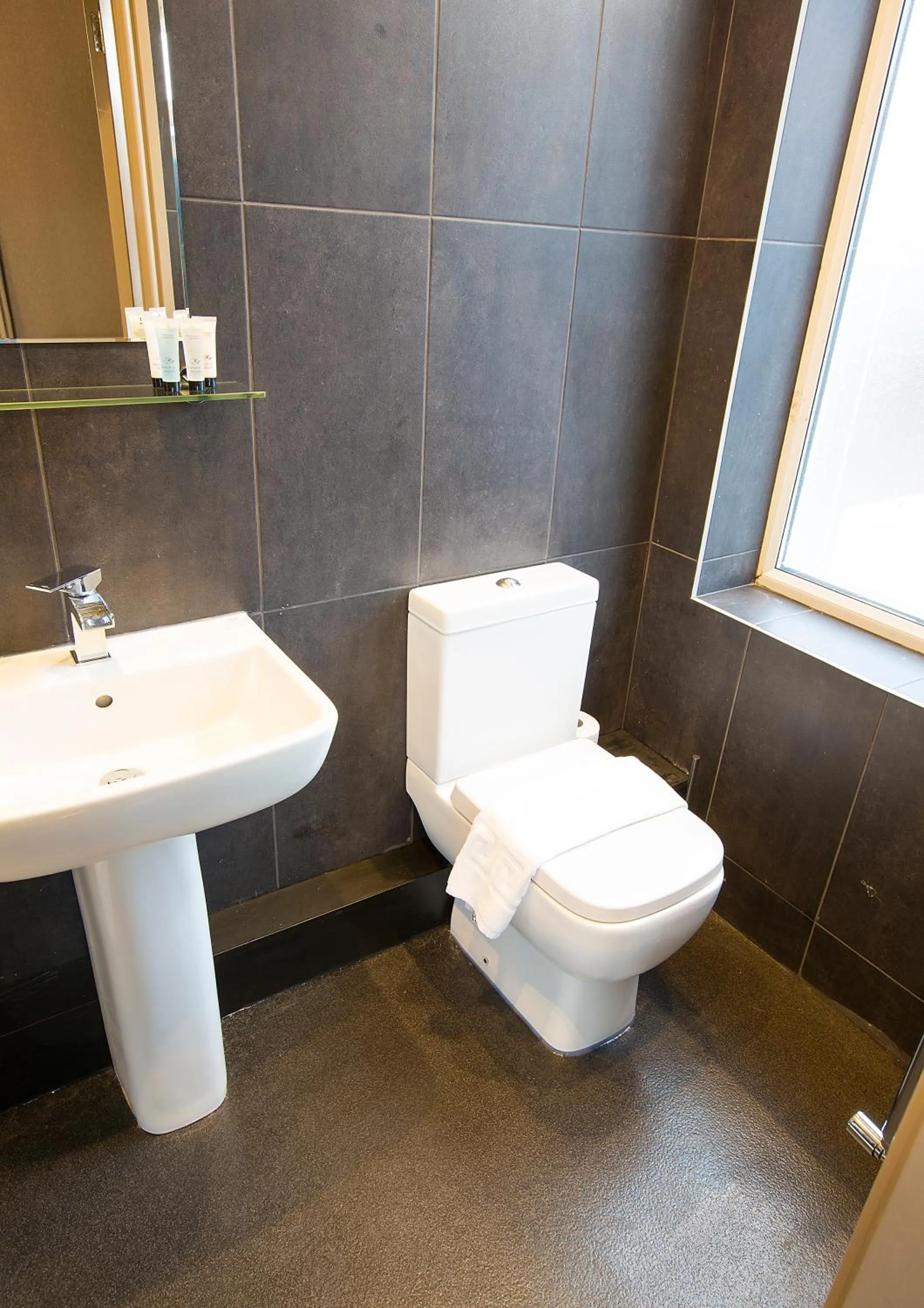 Toilet in Arthur's Bar & Accommodation