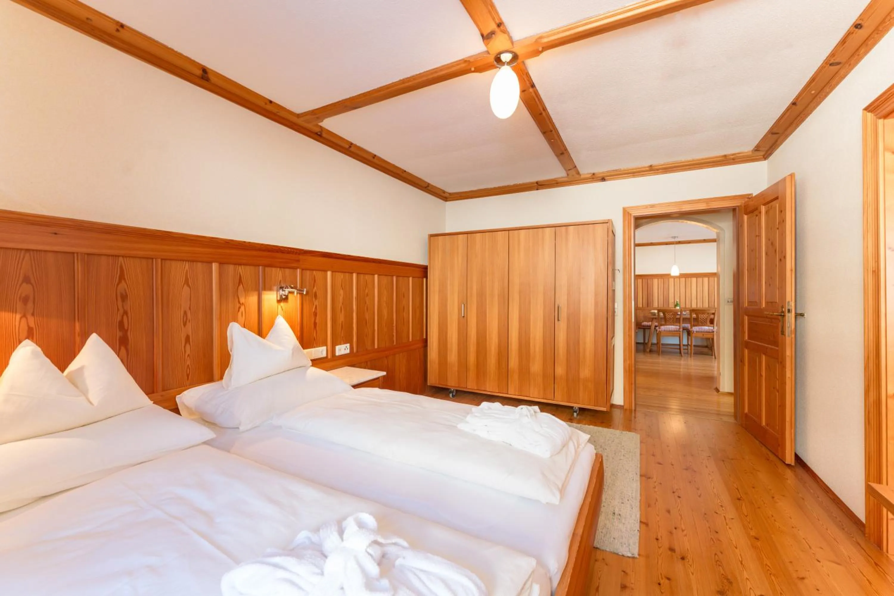 Bed in Hotel Ramsauhof Pool & Wellness Breakfast & Light Dinner Buffet