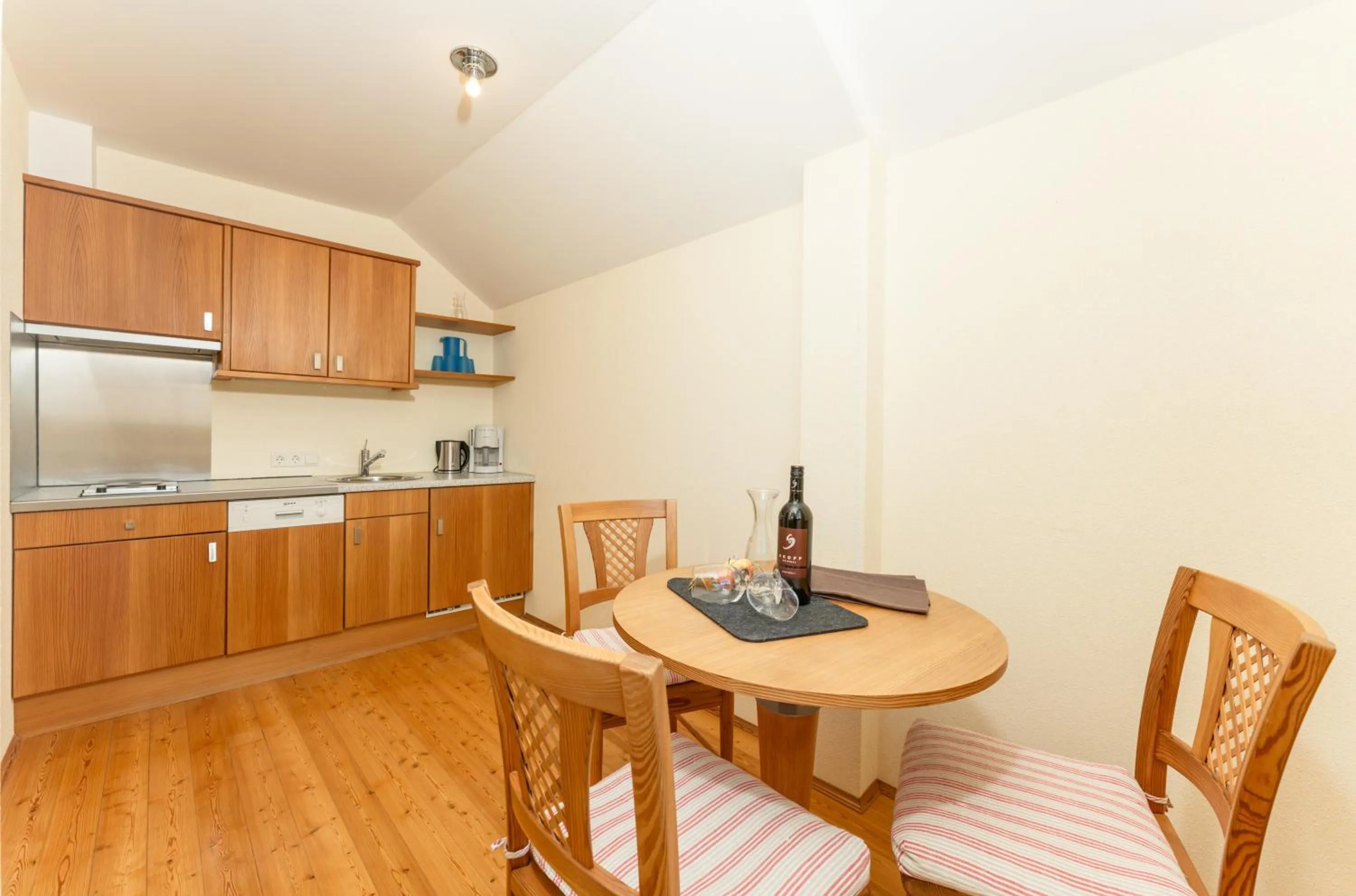 Kitchen or kitchenette in Hotel Ramsauhof Pool & Wellness Breakfast & Light Dinner Buffet