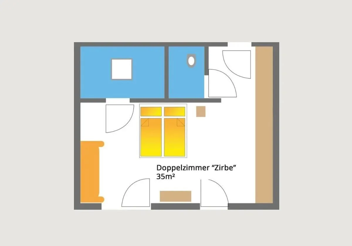 Floor plan in Hotel Ramsauhof Pool & Wellness Breakfast & Light Dinner Buffet