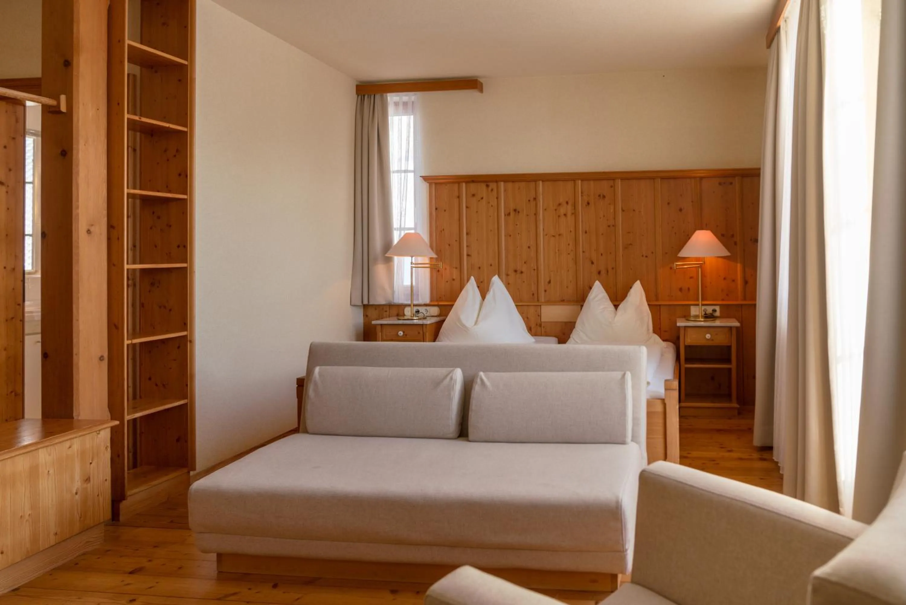 Bed in Hotel Ramsauhof Pool & Wellness Breakfast & Light Dinner Buffet