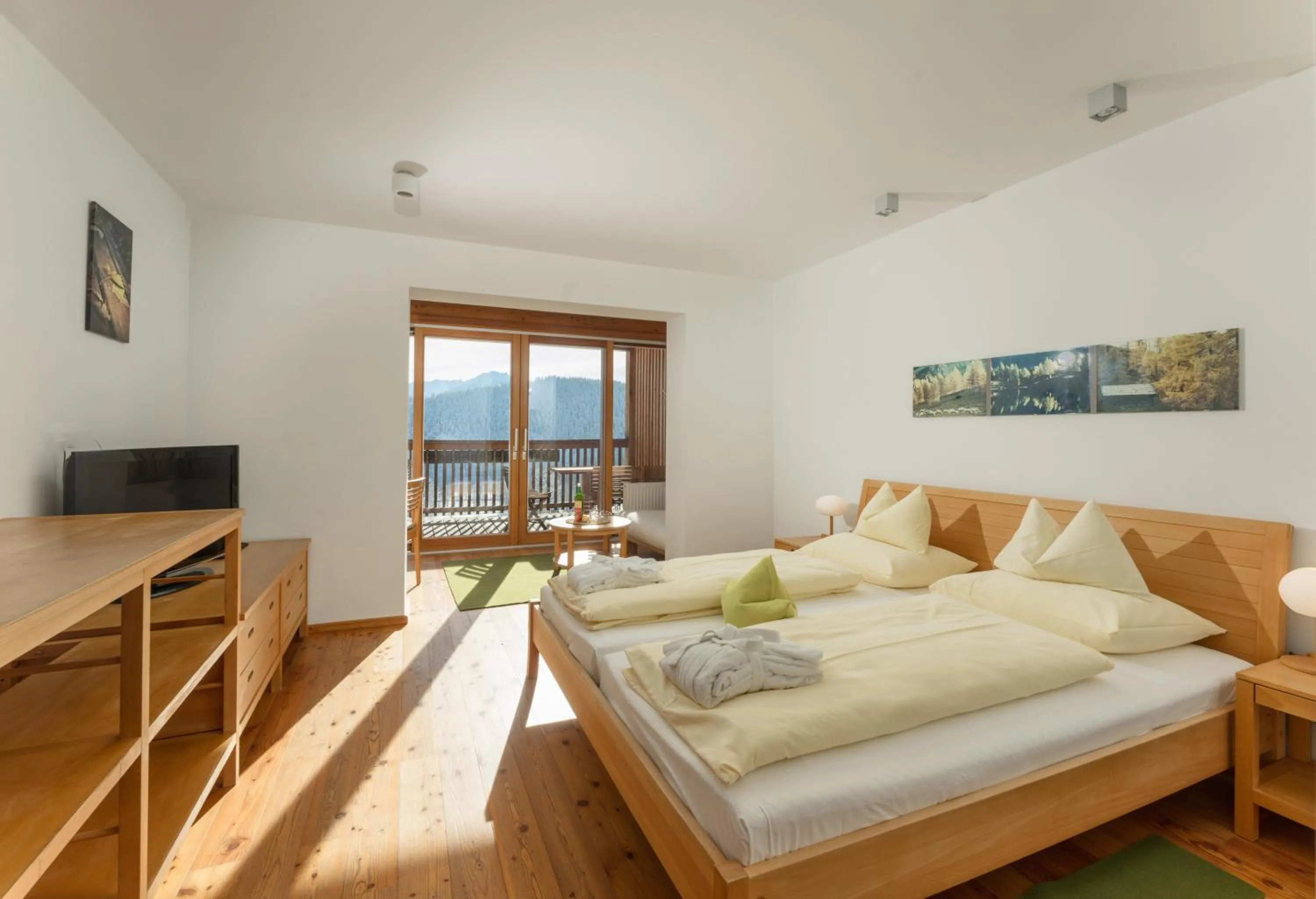 Bed in Hotel Ramsauhof Pool & Wellness Breakfast & Light Dinner Buffet