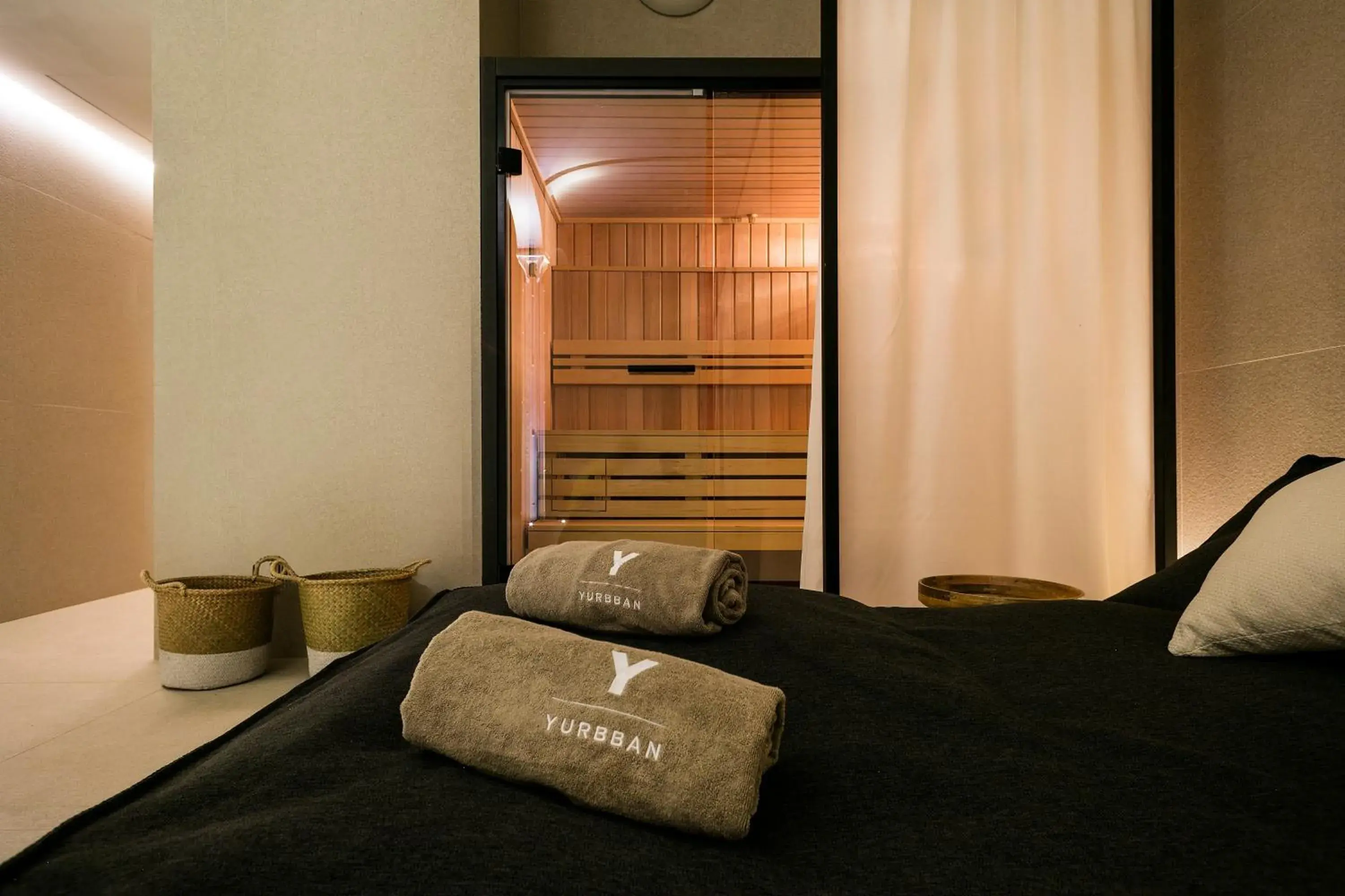 Sauna, Bed in Yurbban Passage Hotel & Spa Sauna, Bed in Yurbban Passage Hotel & Spa