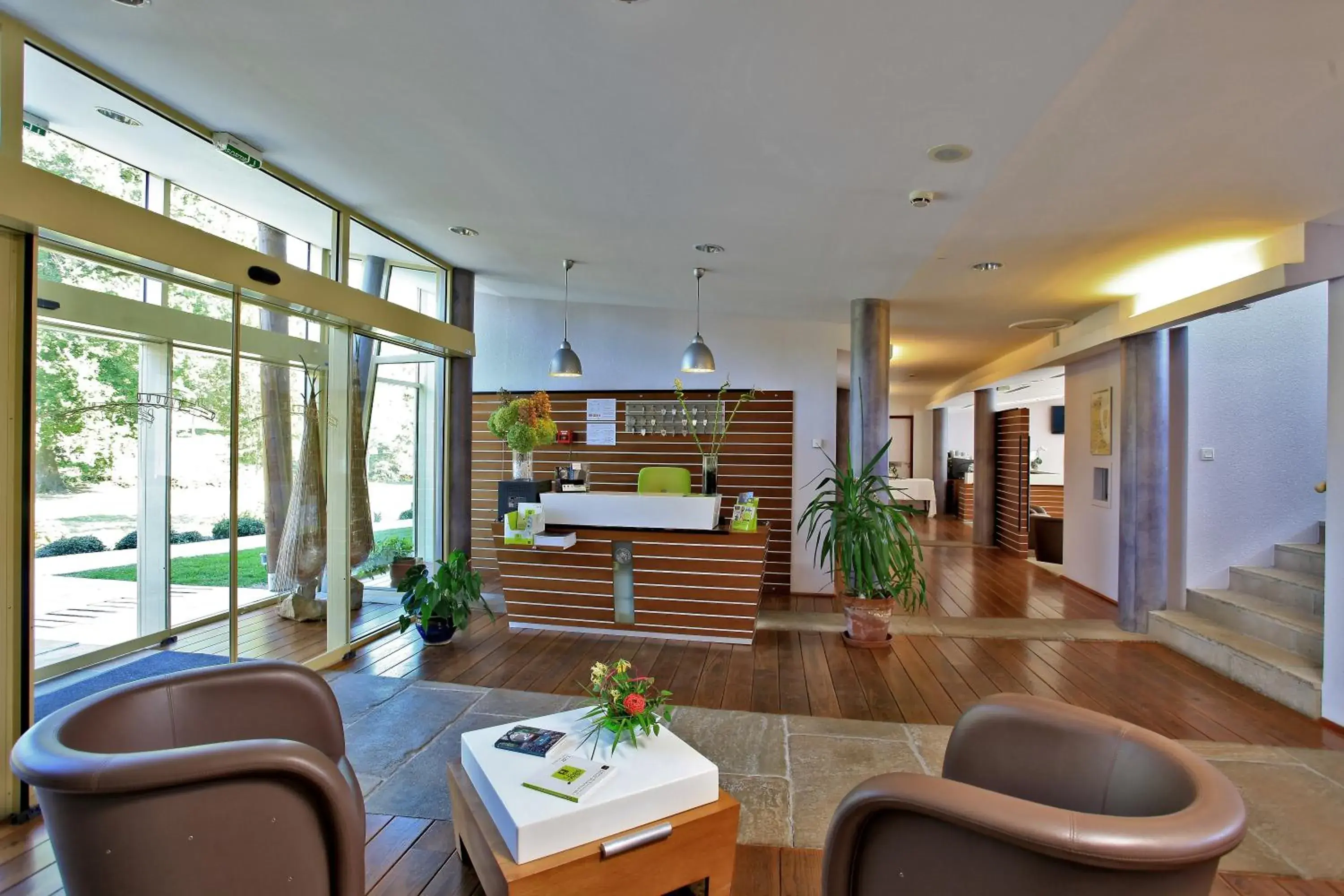 Lobby or reception in Logis des Lacs d'Halco Lobby or reception in Logis des Lacs d'Halco
