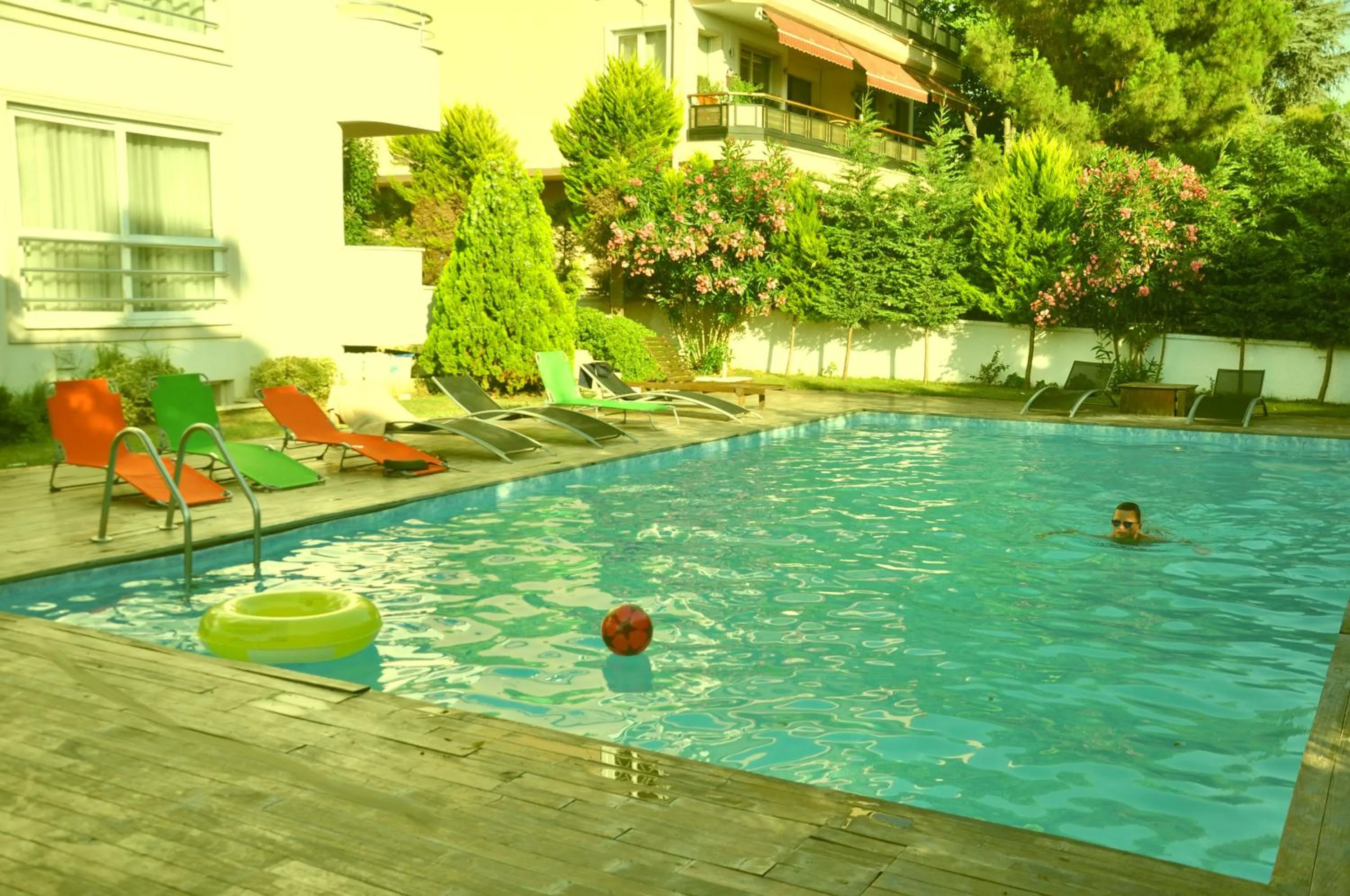 Garden in dragos island hotel