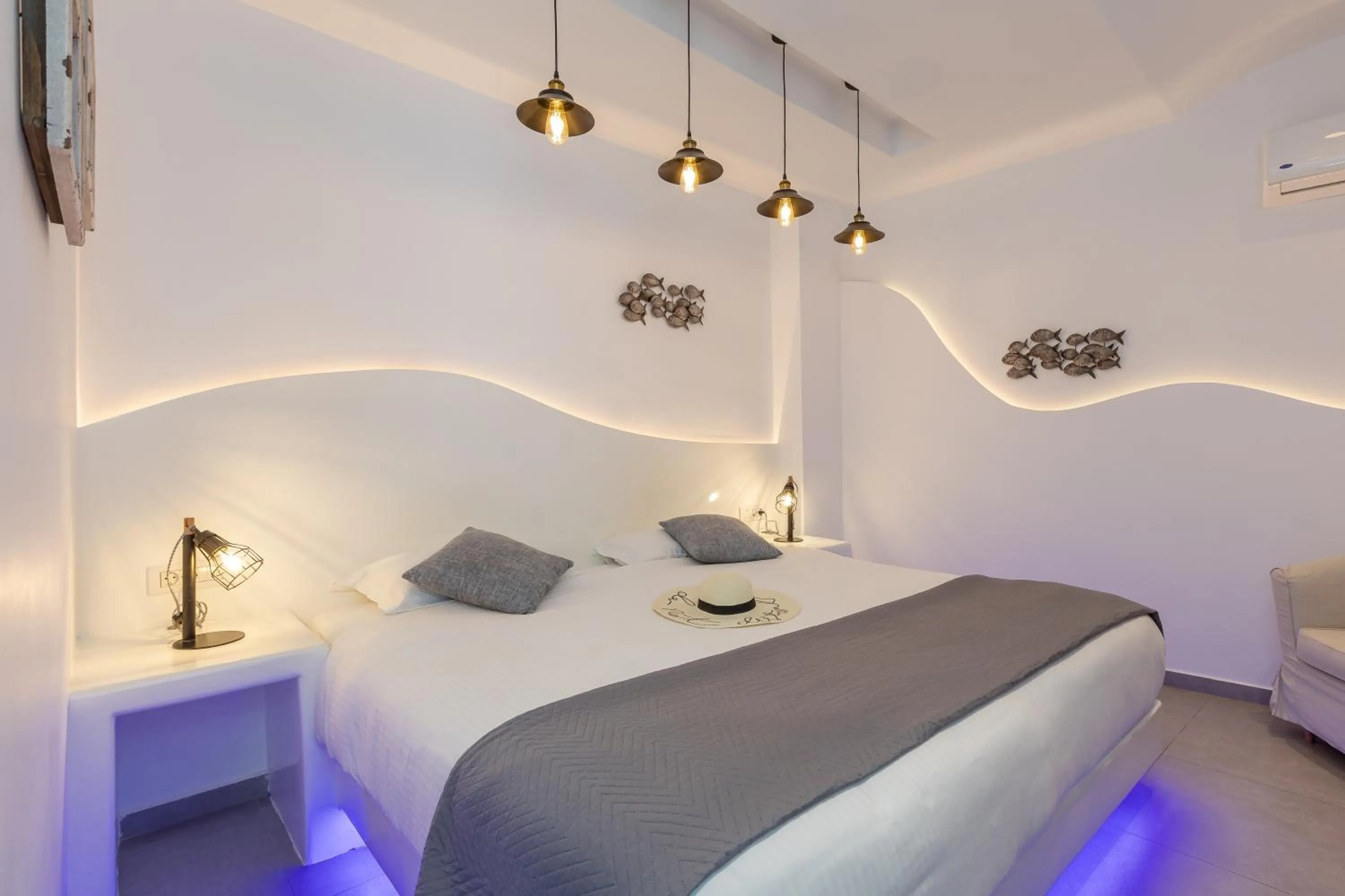 Bed in Nikolas Hotel