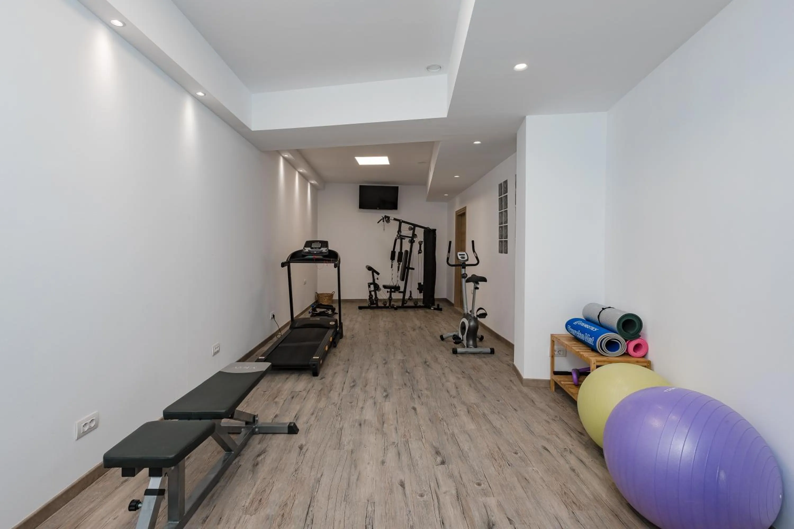 Fitness centre/facilities in Nikolas Hotel