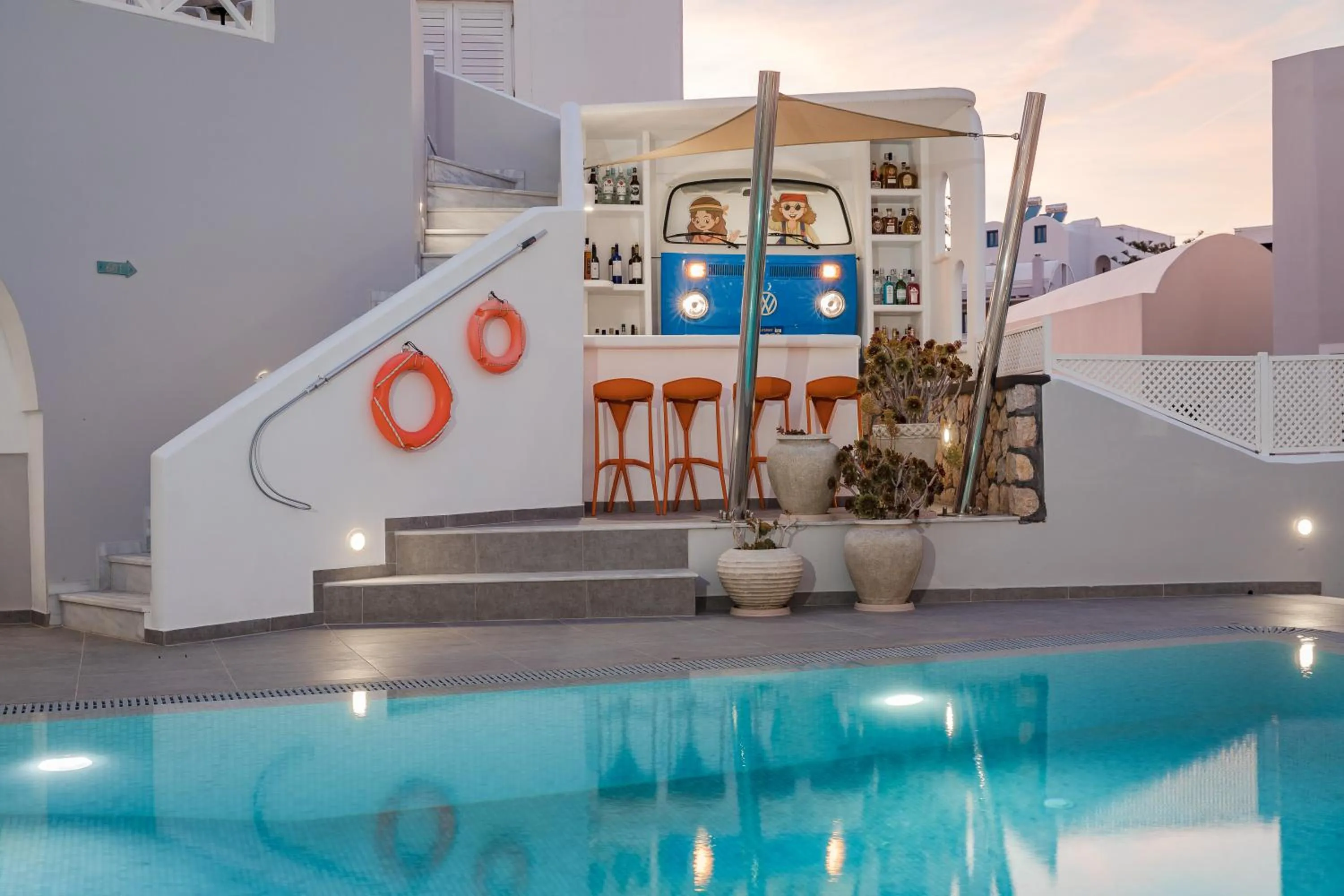 Pool view in Nikolas Hotel