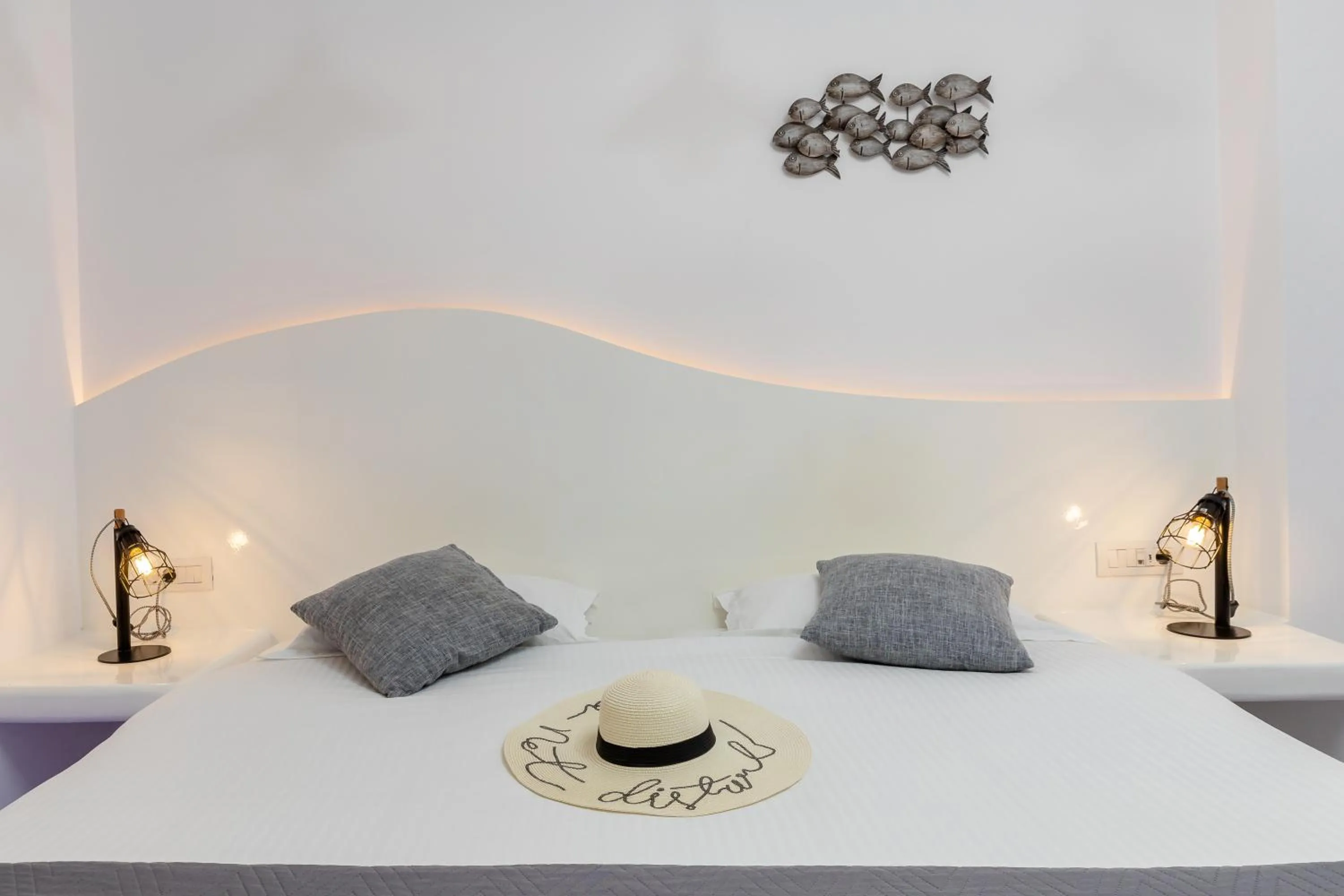 Bed in Nikolas Hotel