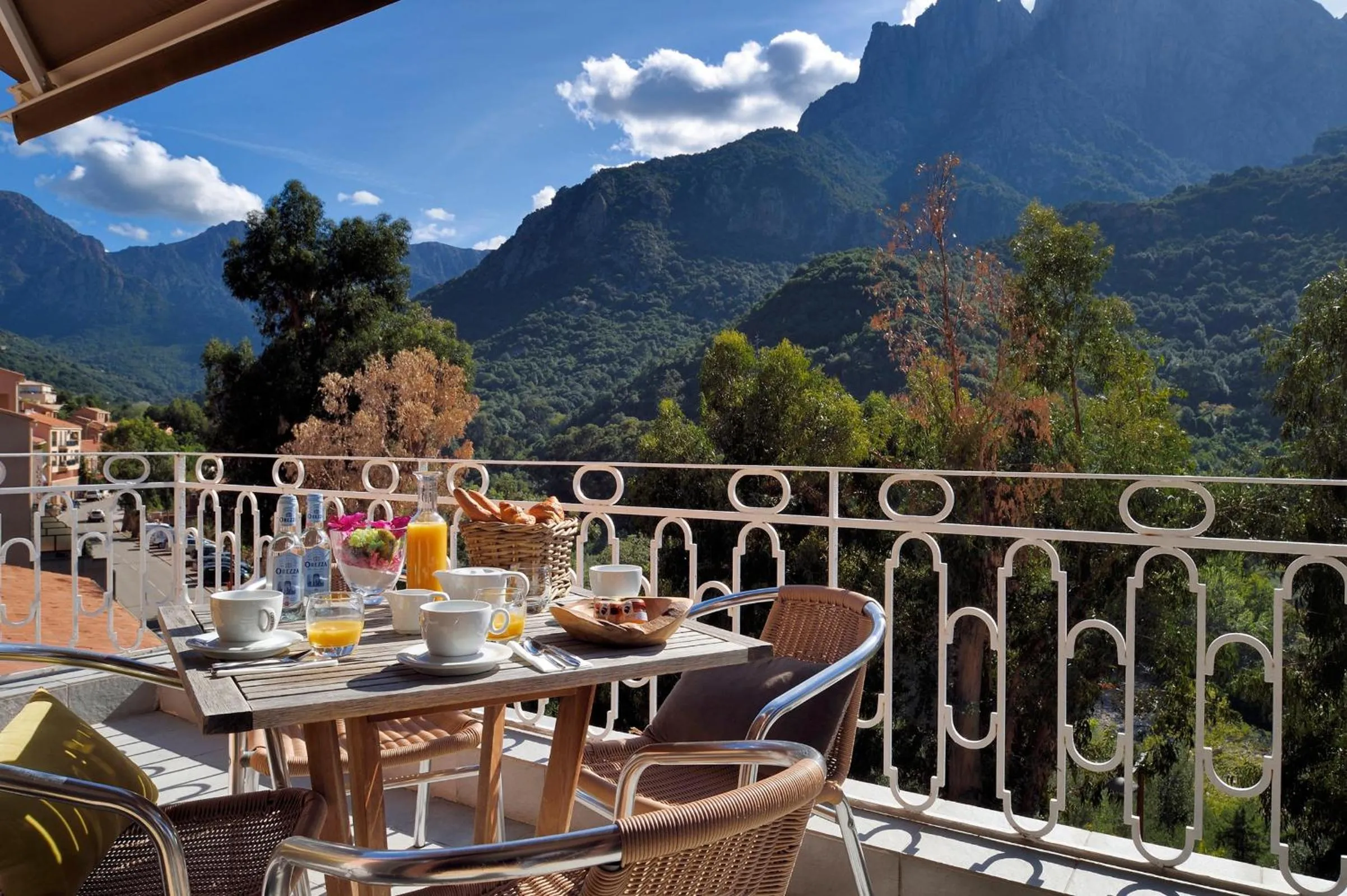 Balcony/Terrace in Logis Hotel Le Lonca