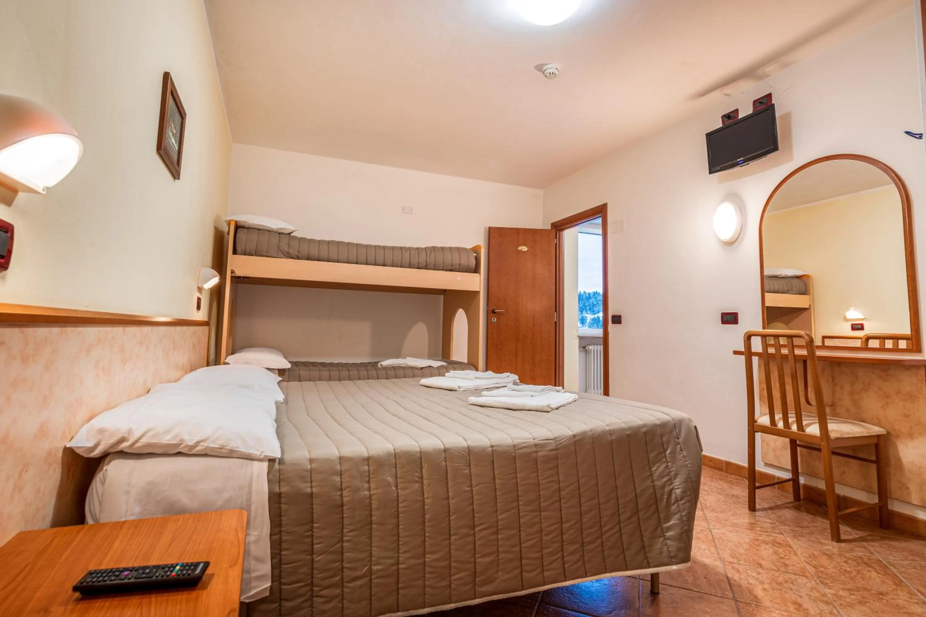 Bed in Hotel Zodiaco & Spa