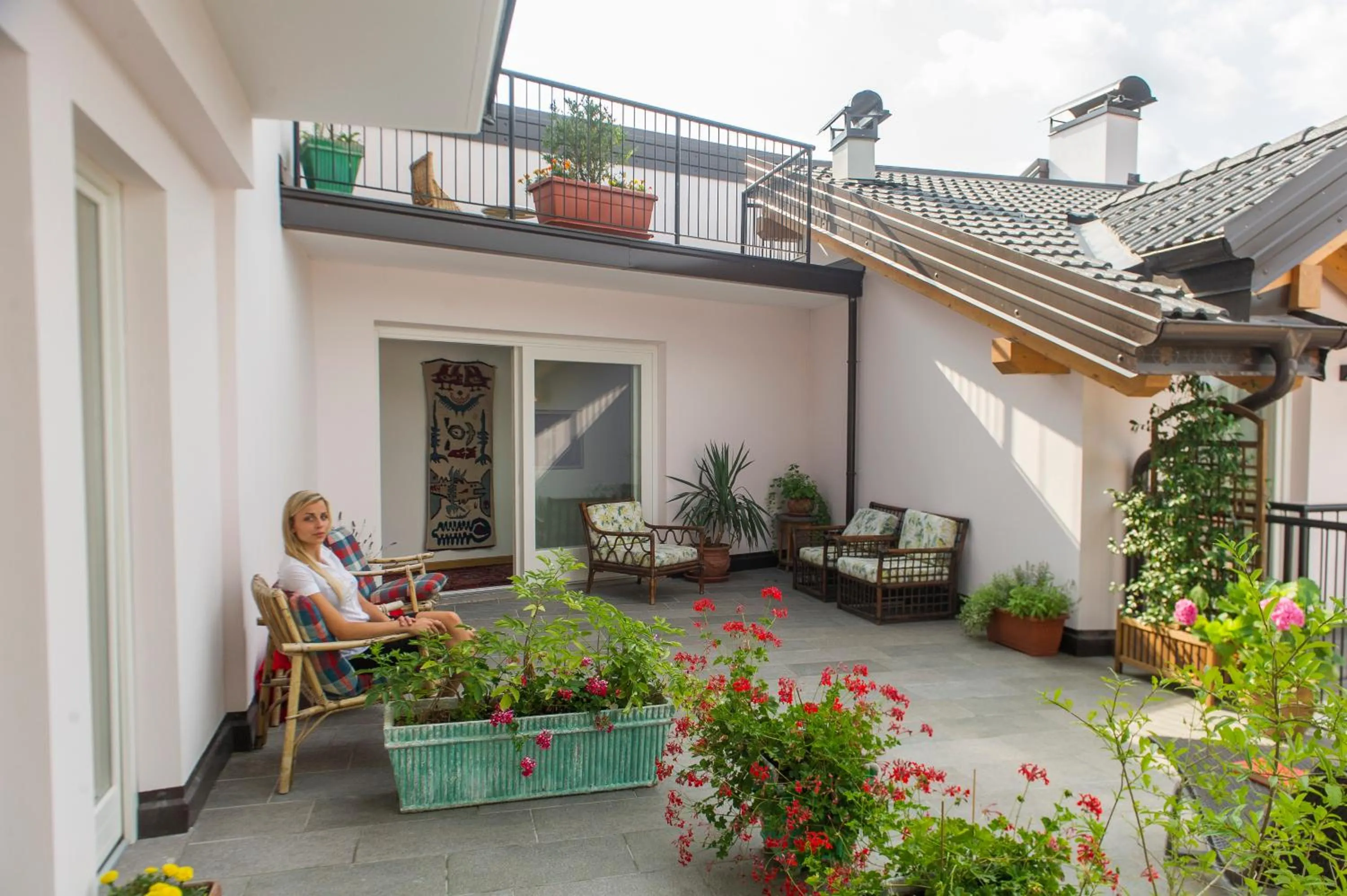 Garden in Hotel Romanda