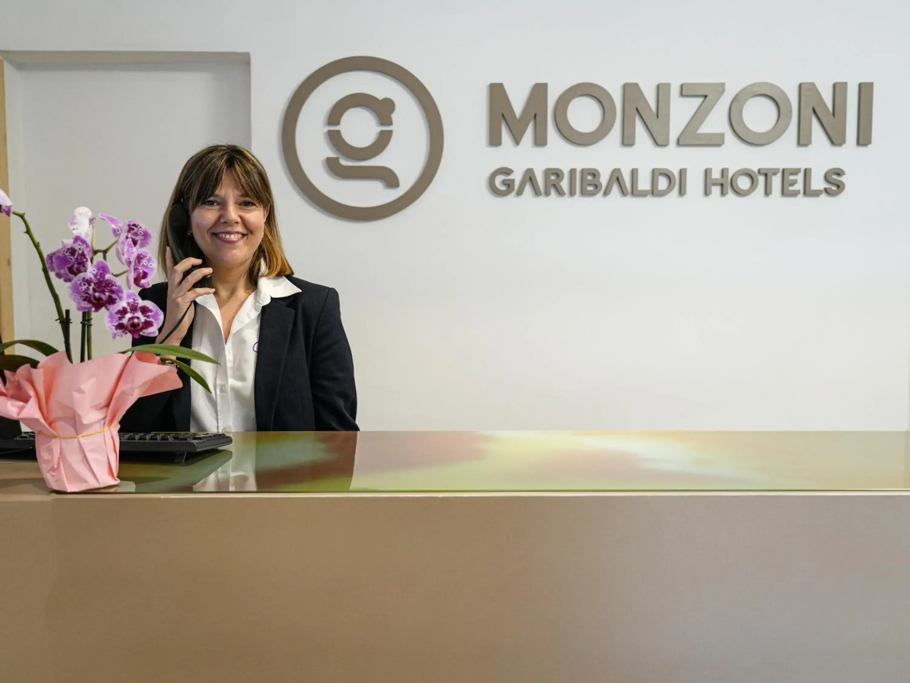 Lobby or reception in GH Hotel Monzoni Lobby or reception in GH Hotel Monzoni